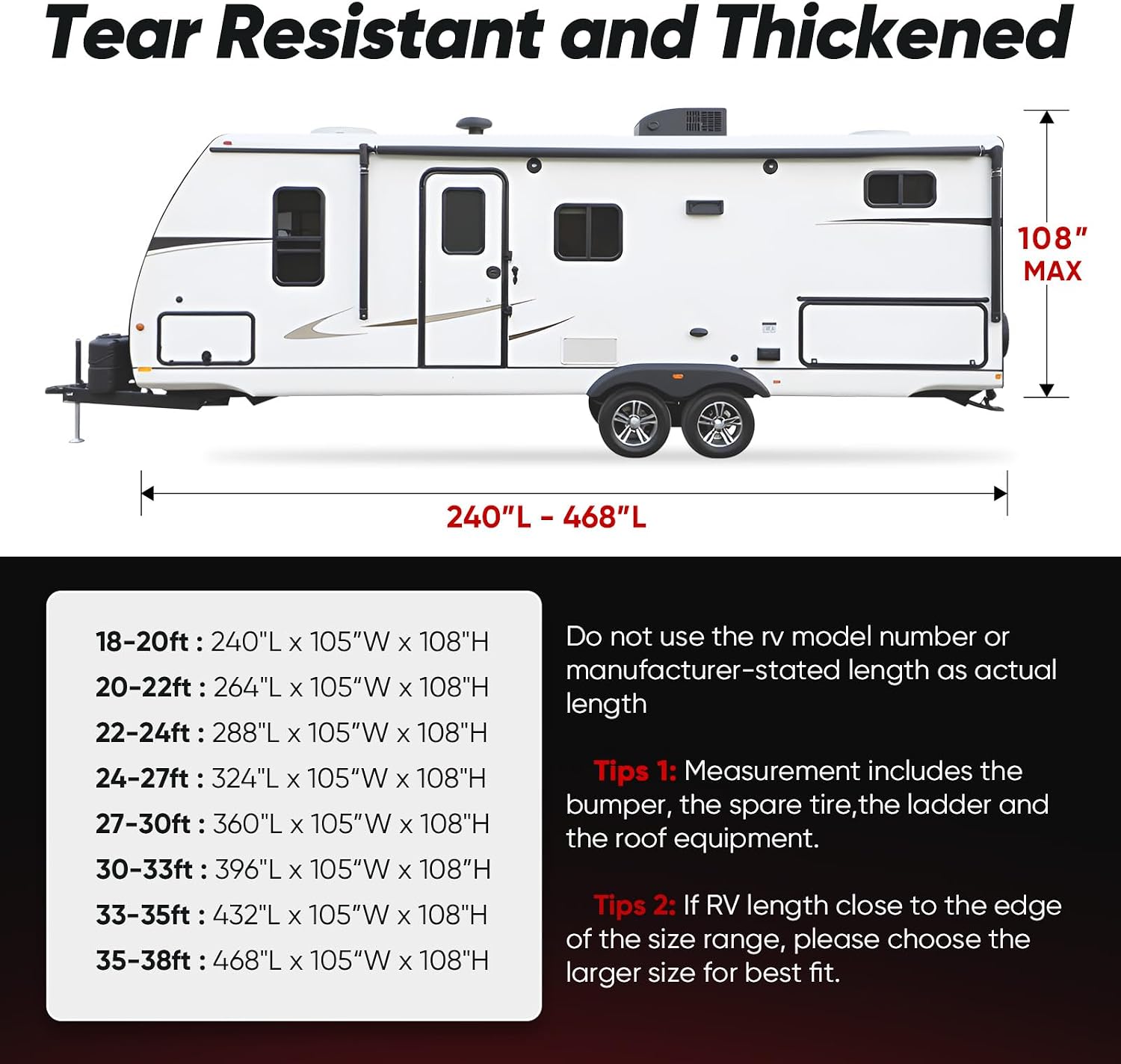 Thumbnail 6 de KING BIRD RV Cover, 30-33ft Fit