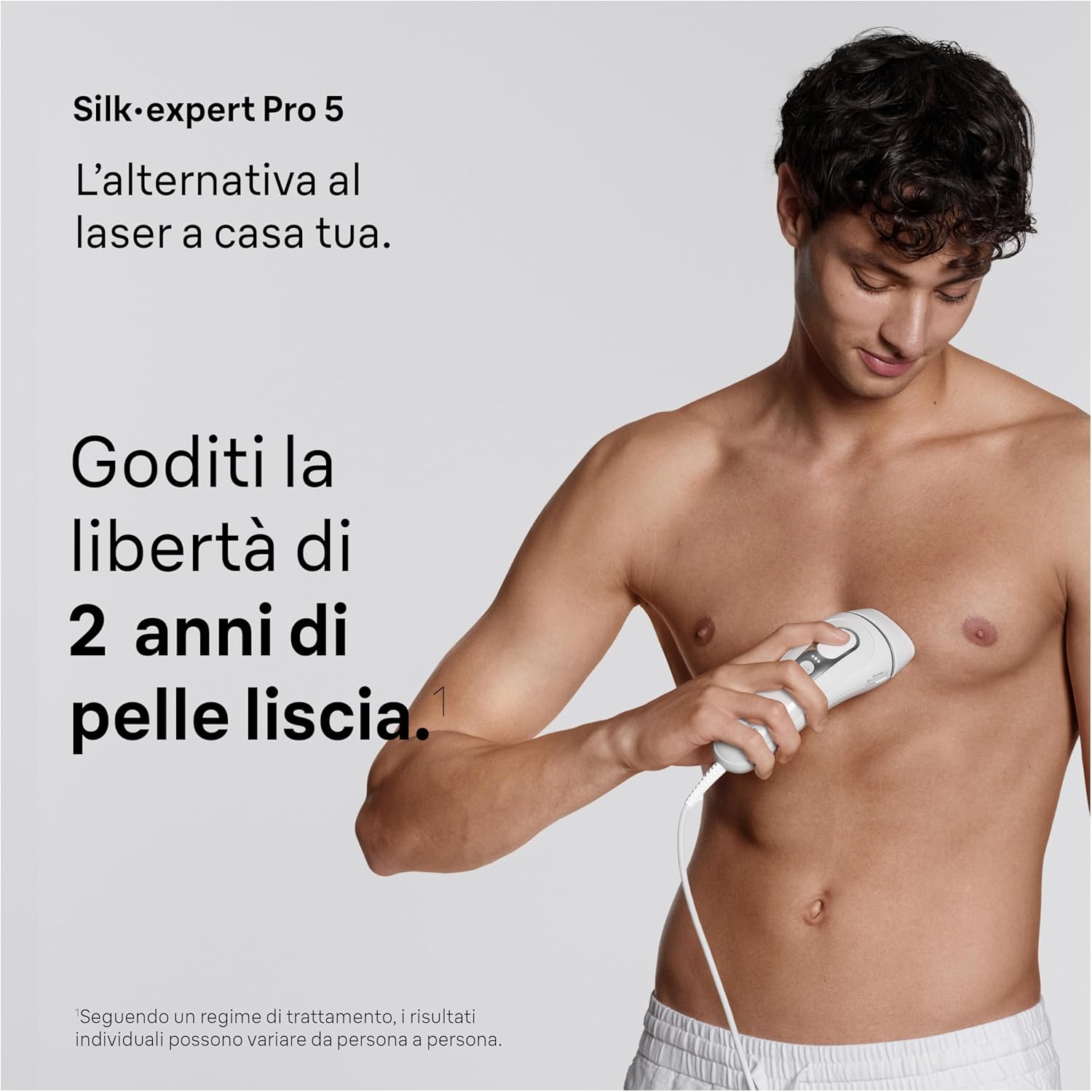 Detalle de Braun Silk·Expert Pro 5: Epilatore Luce Pulsata per uso domestico – testine incluse e Smart Flex