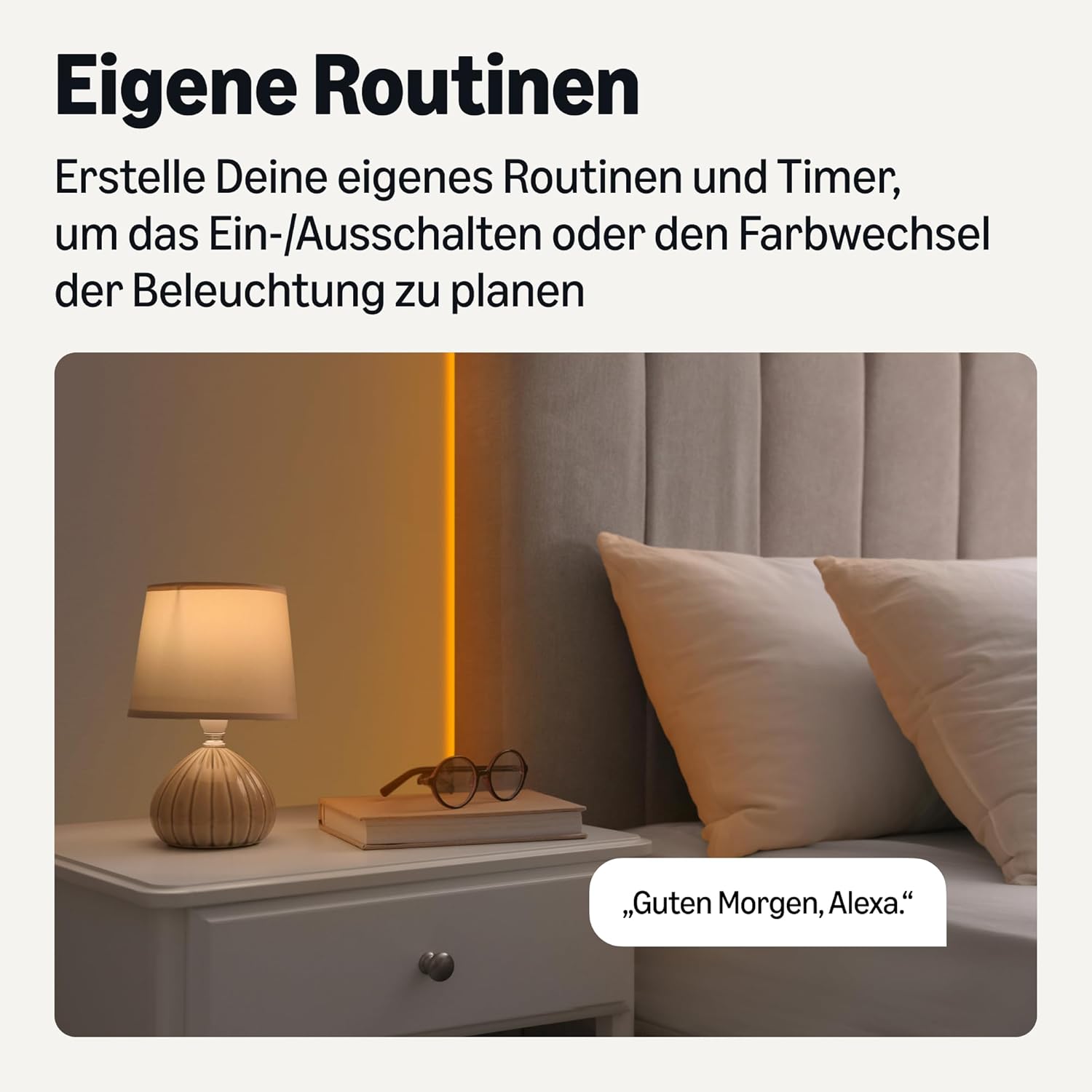 Thumbnail 4 de Amazon Basics Smarter LED-Lichtstreifen, 10 m – RGBW, nur für Alexa geeignet