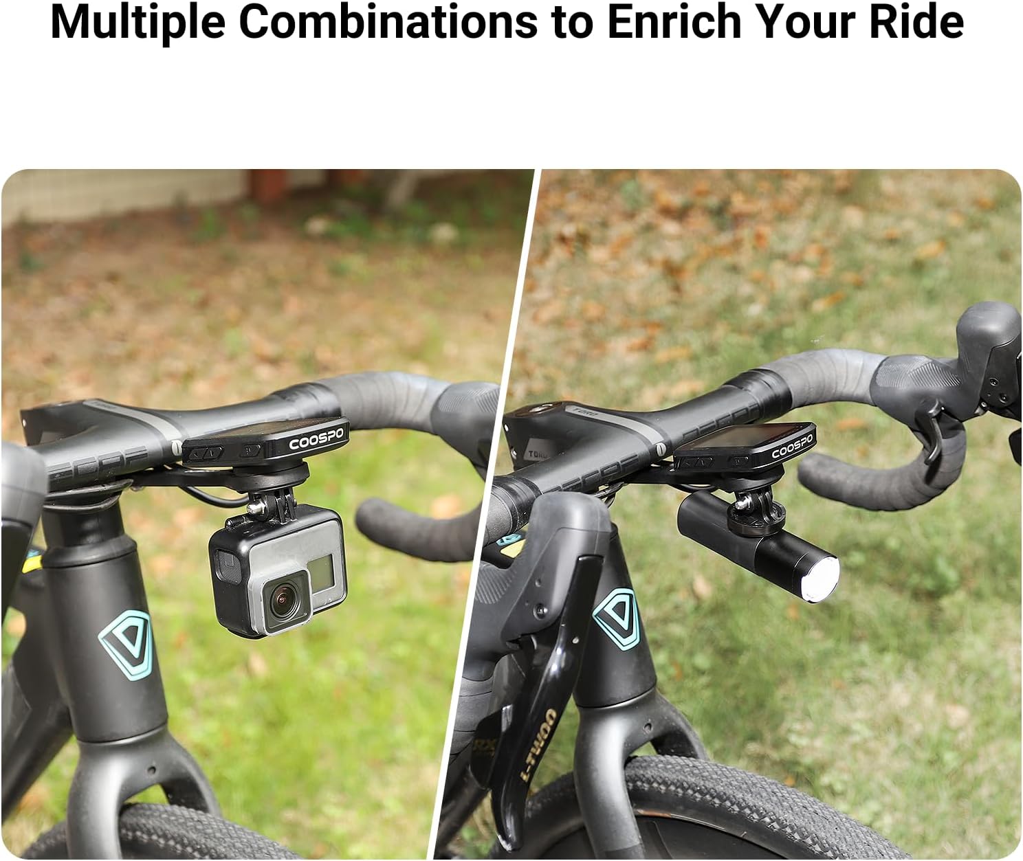 Thumbnail 6 de CooSpo MT6S fietscomputerhouder met snelsluiting en GoPro-montage