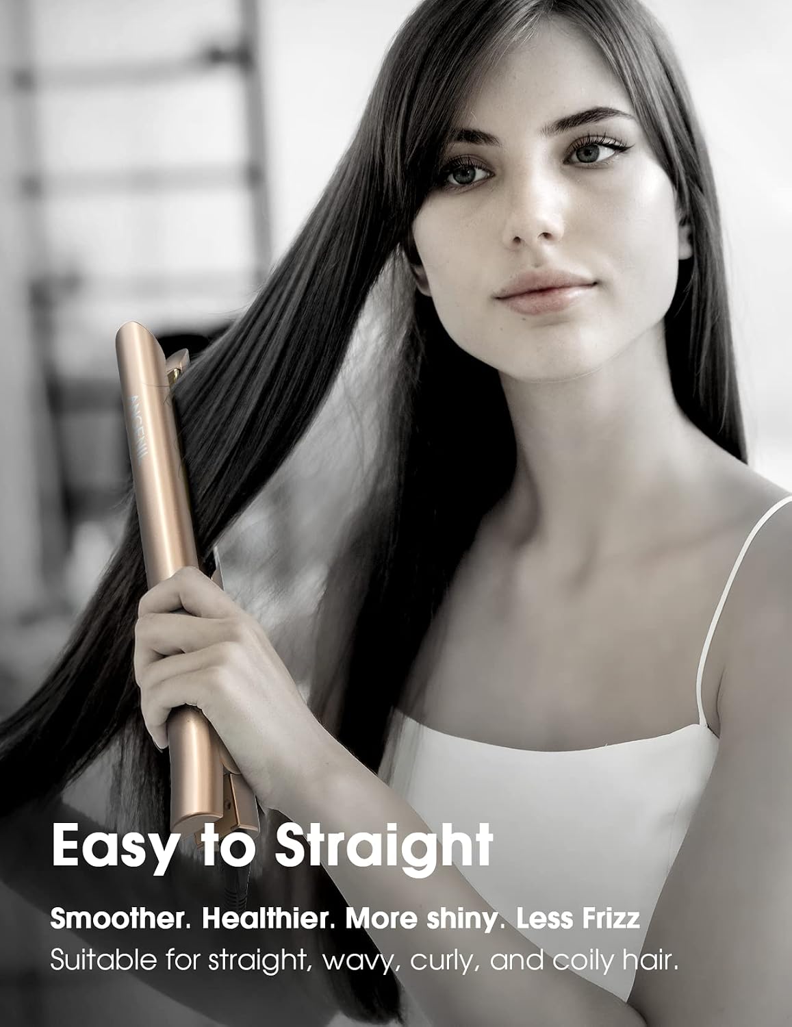 Detalle 2 de ANGENlL Nano Titanium 2-in-1 Hair Straightener and Curler 🎀