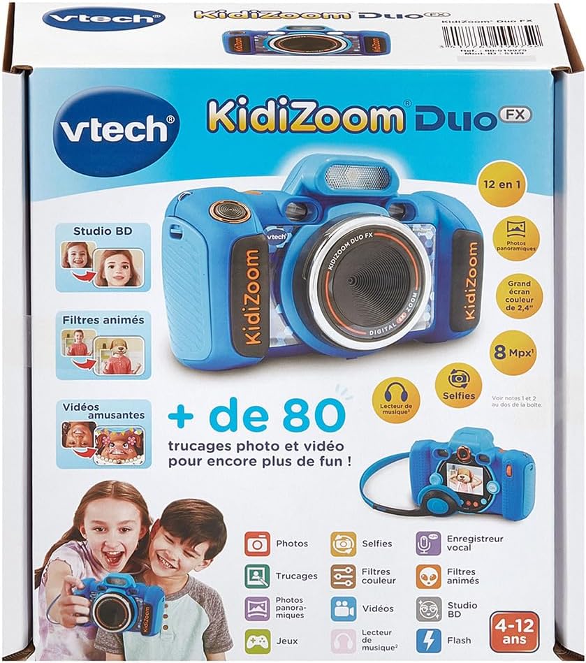 Thumbnail 5 de VTech KidiZoom Duo FX Bleu – Appareil photo numérique pour enfants (4–12 ans)