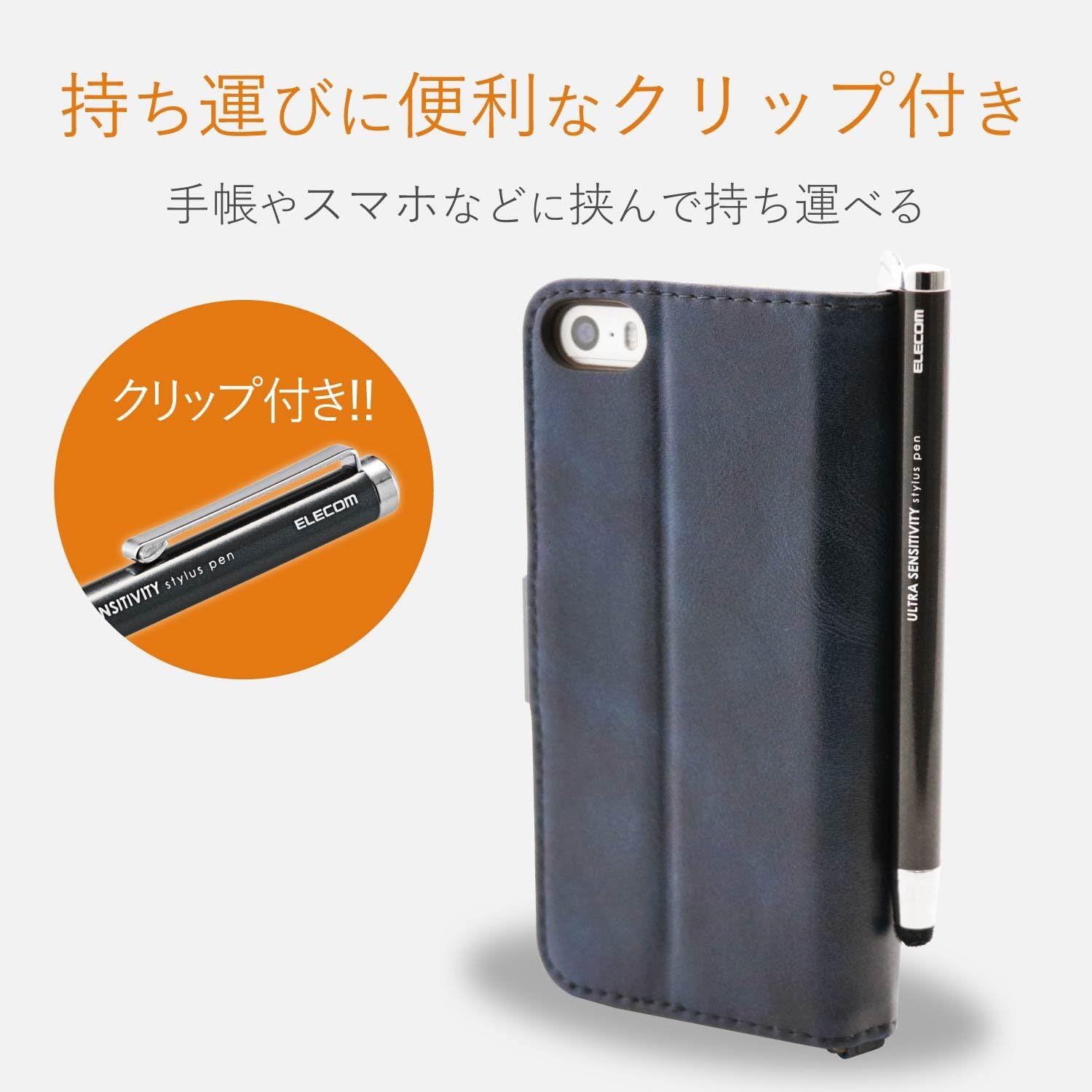 Thumbnail 3 de エレコム PWTPC01BK タッチペン 高密度ファイバーチップ・クリップ付き ブラック
