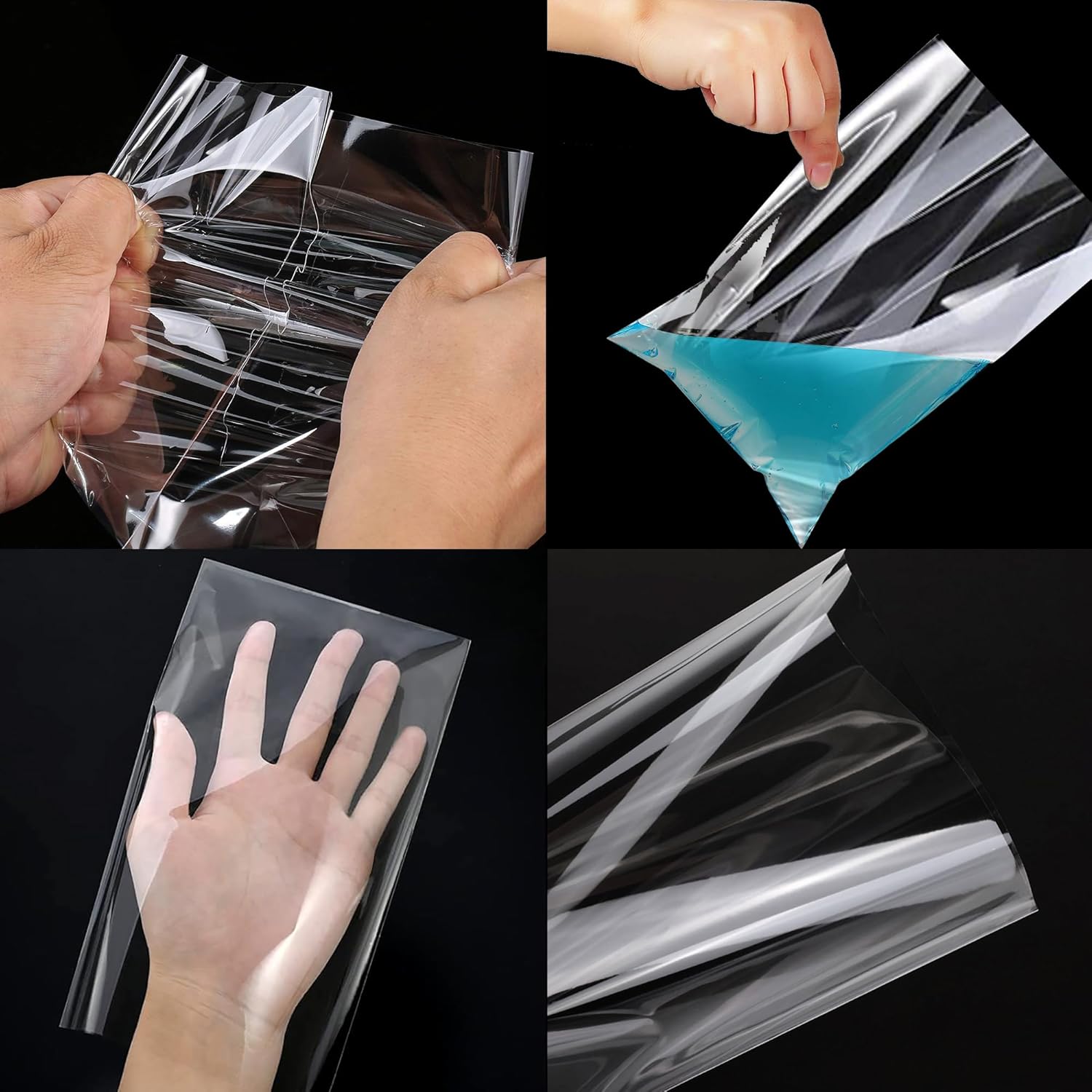 Thumbnail 2 de Rhimooay 200er Pack kleine Cellophantüten für Süßigkeiten, 25×18 cm