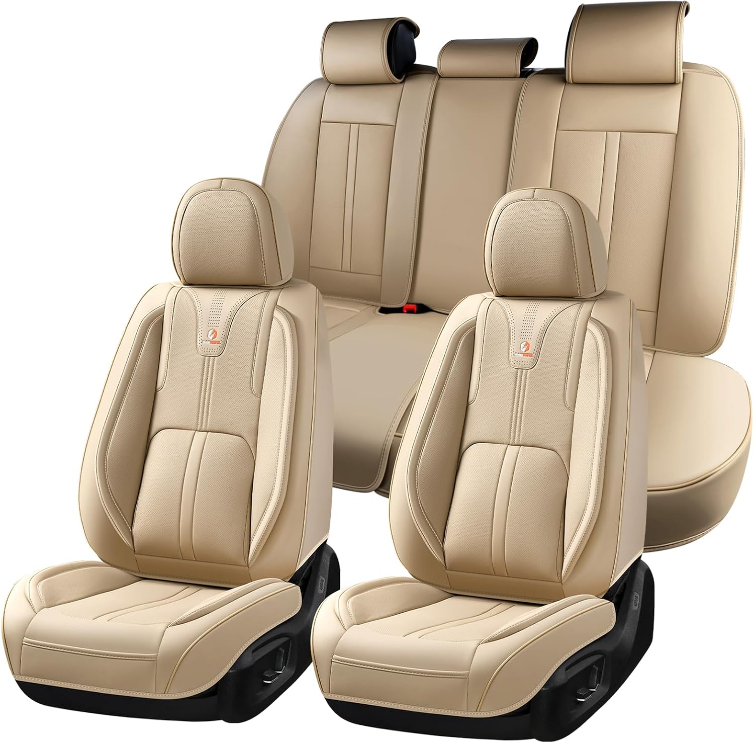 Detalle de Huidasource Nappa Leather Car Seat Covers