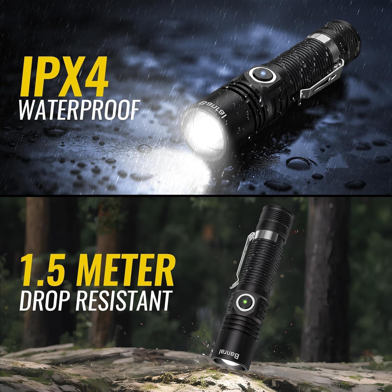 Thumbnail 5 de Banral K518 Rechargeable Tactical Torch: Compact USB-C LED Flashlight