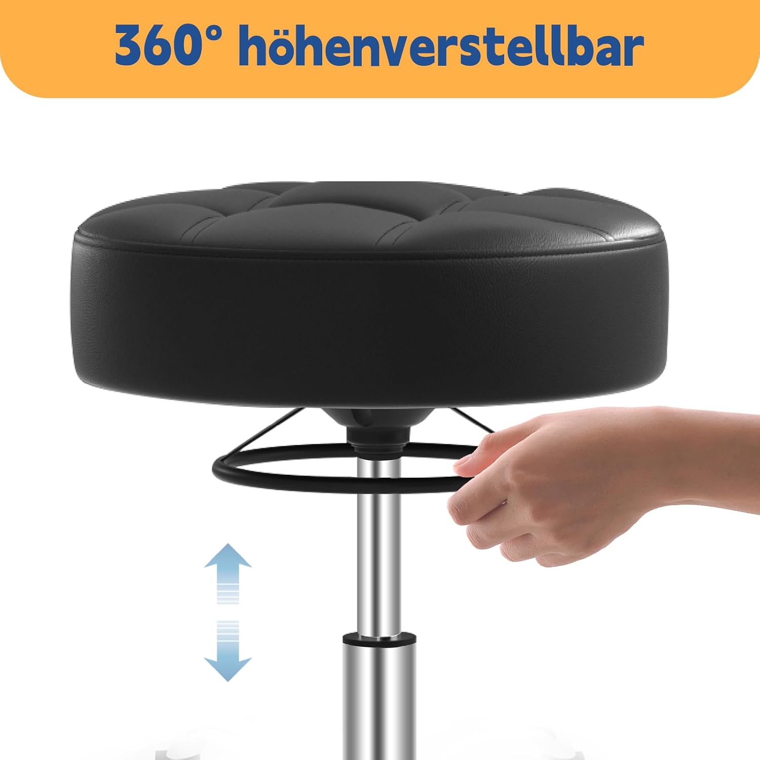 Detalle 2 de Rollhocker höhenverstellbar 50–62 cm 💺