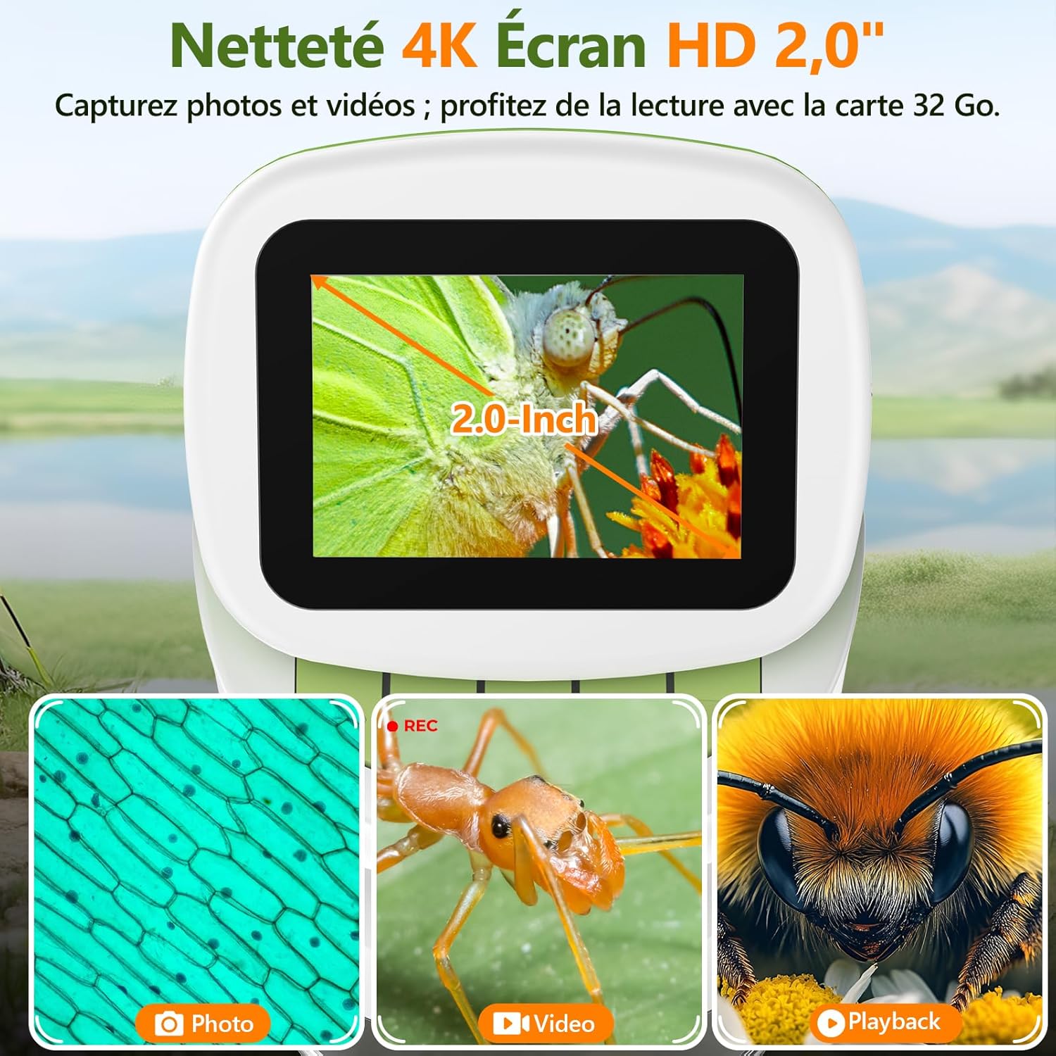 Thumbnail 4 de Microscope portable 4K pour enfant
