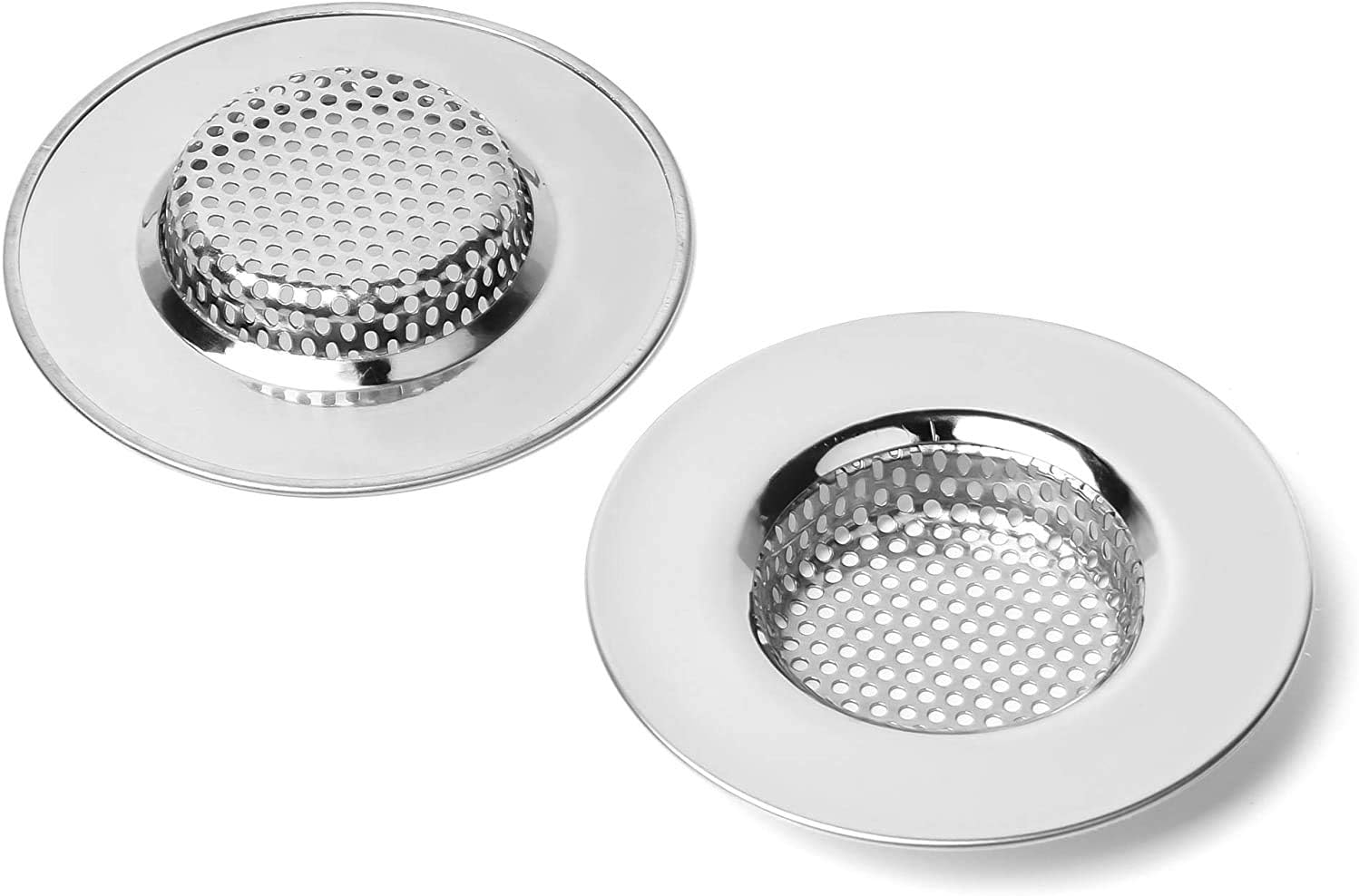 Detalle de Qinglele QL-HXHGLQ-2P gootsteenzeefjes van roestvrij staal, 2 stuks