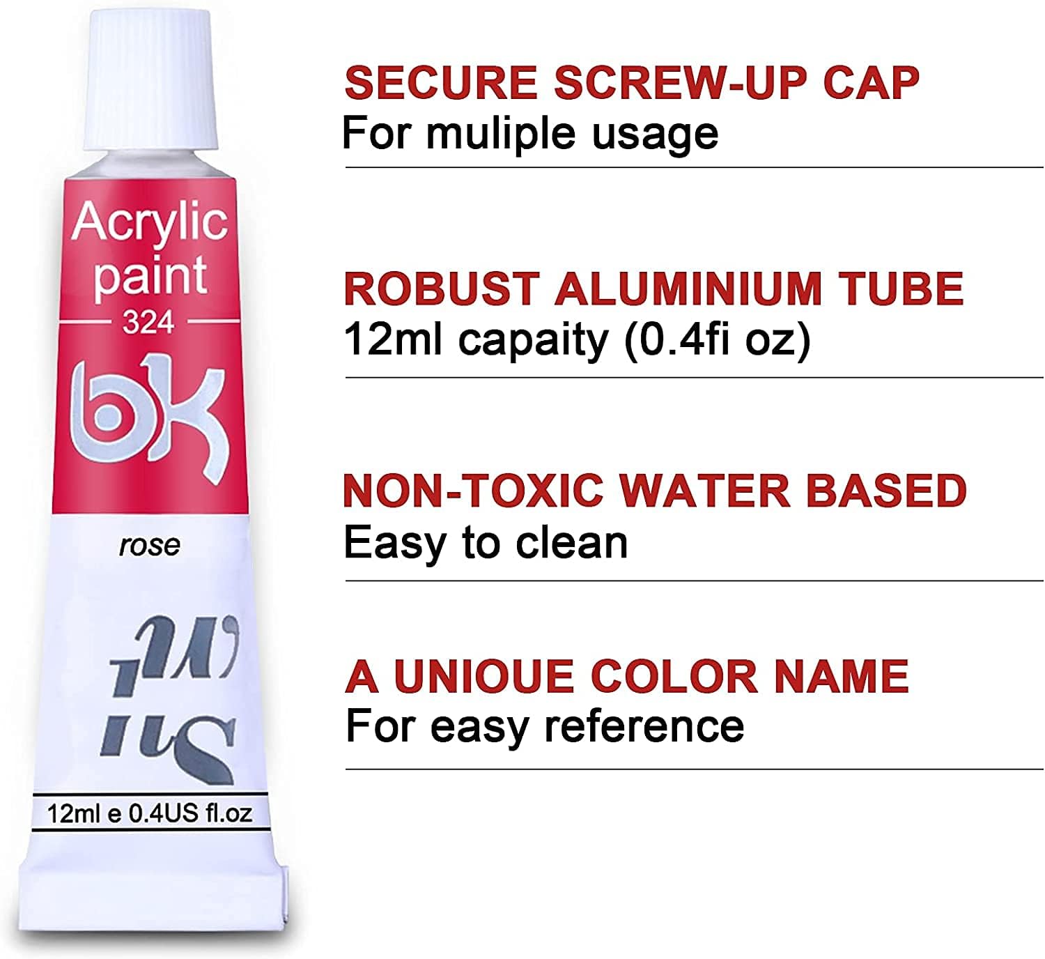 Thumbnail 3 de Acrylfarben Set 24×12 ml mit Pinsel 🎨