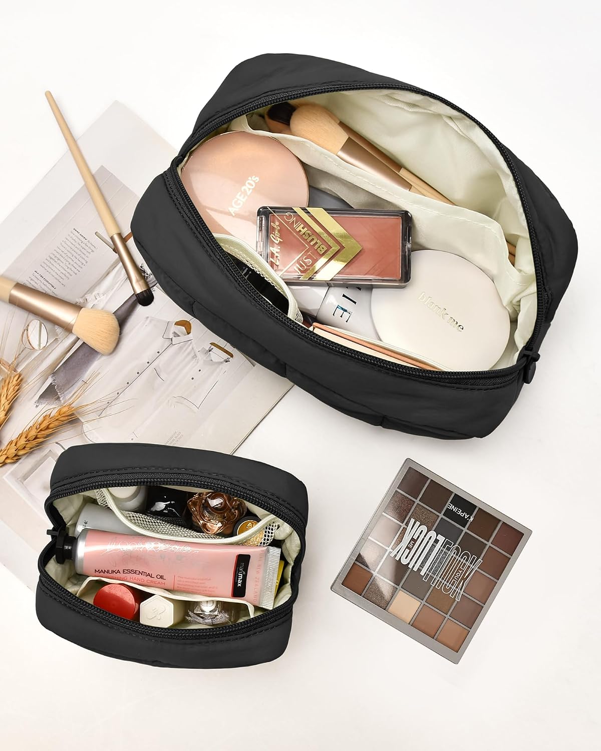 Thumbnail 4 de oscaurt Large Makeup Bag Toiletry Bag Set: A Practical Travel Companion with Smart Compartments
