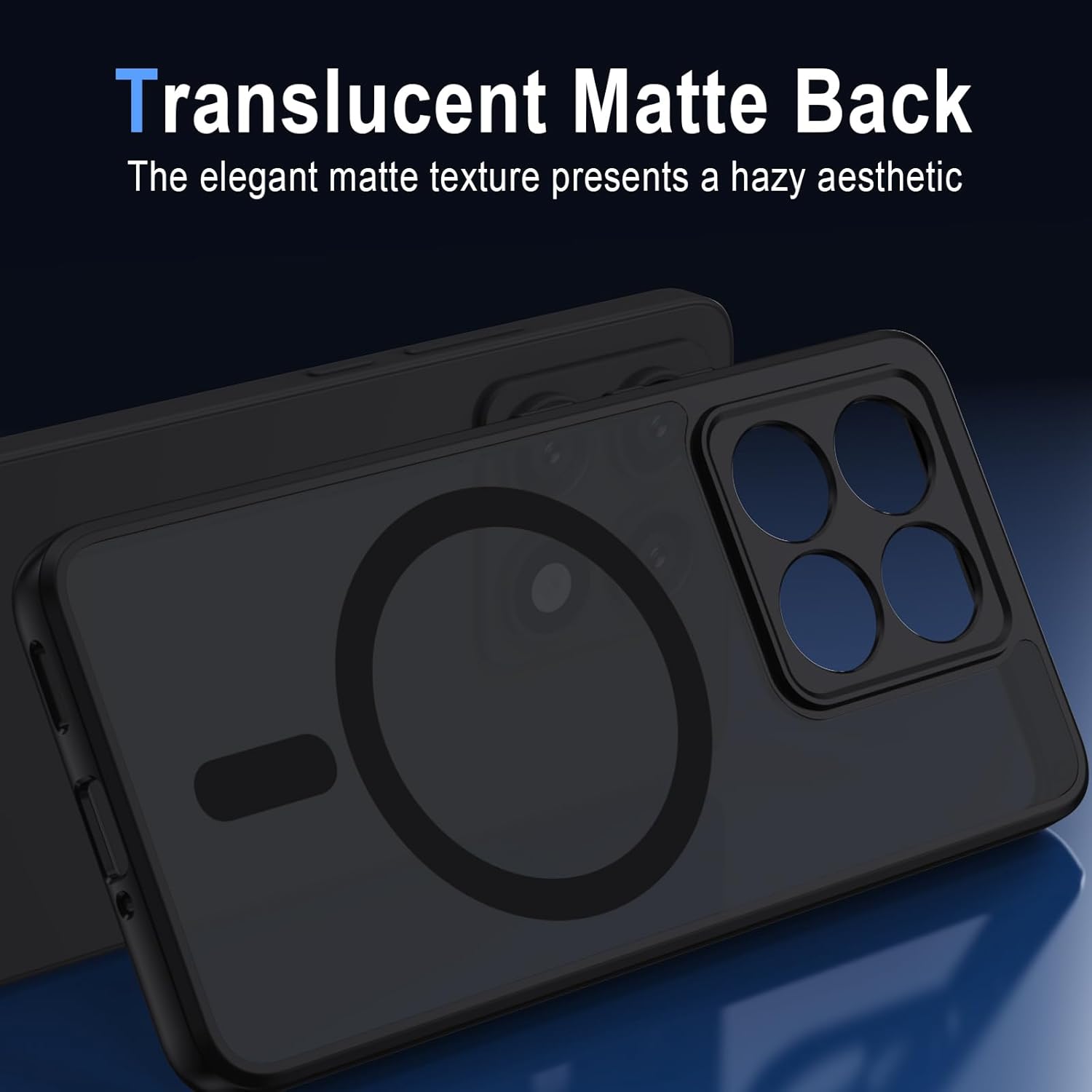 Thumbnail 4 de XTCASE Coque magnétique pour Xiaomi 14T — Étui translucide en PC dur et TPU antichoc