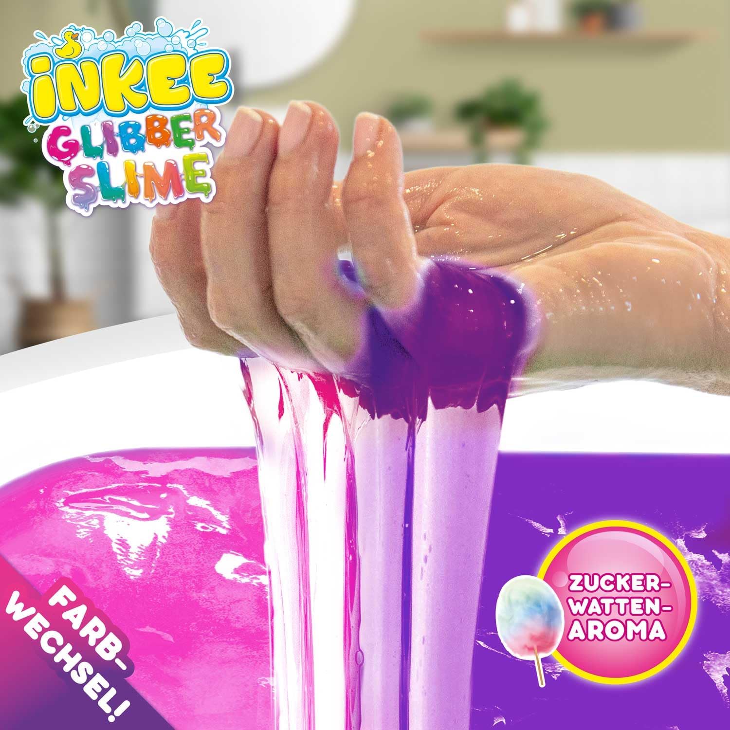 Thumbnail 4 de INKEE Set Mermaid Galupy Poudre de Bain Rose Fluo