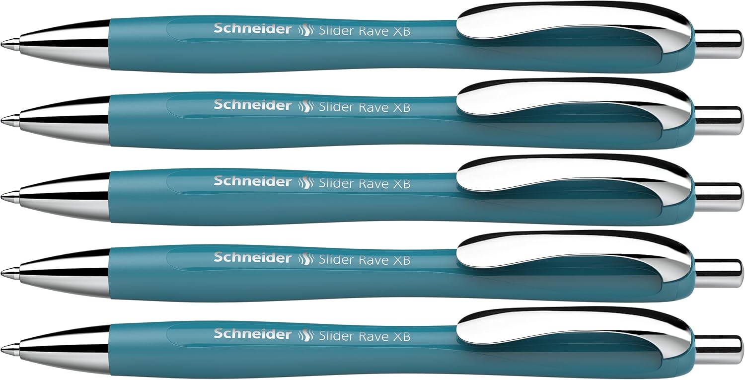 Thumbnail 6 de Schneider Slider Rave XB Kugelschreiber – 5 Stück Naturgrün, Blau Tinte