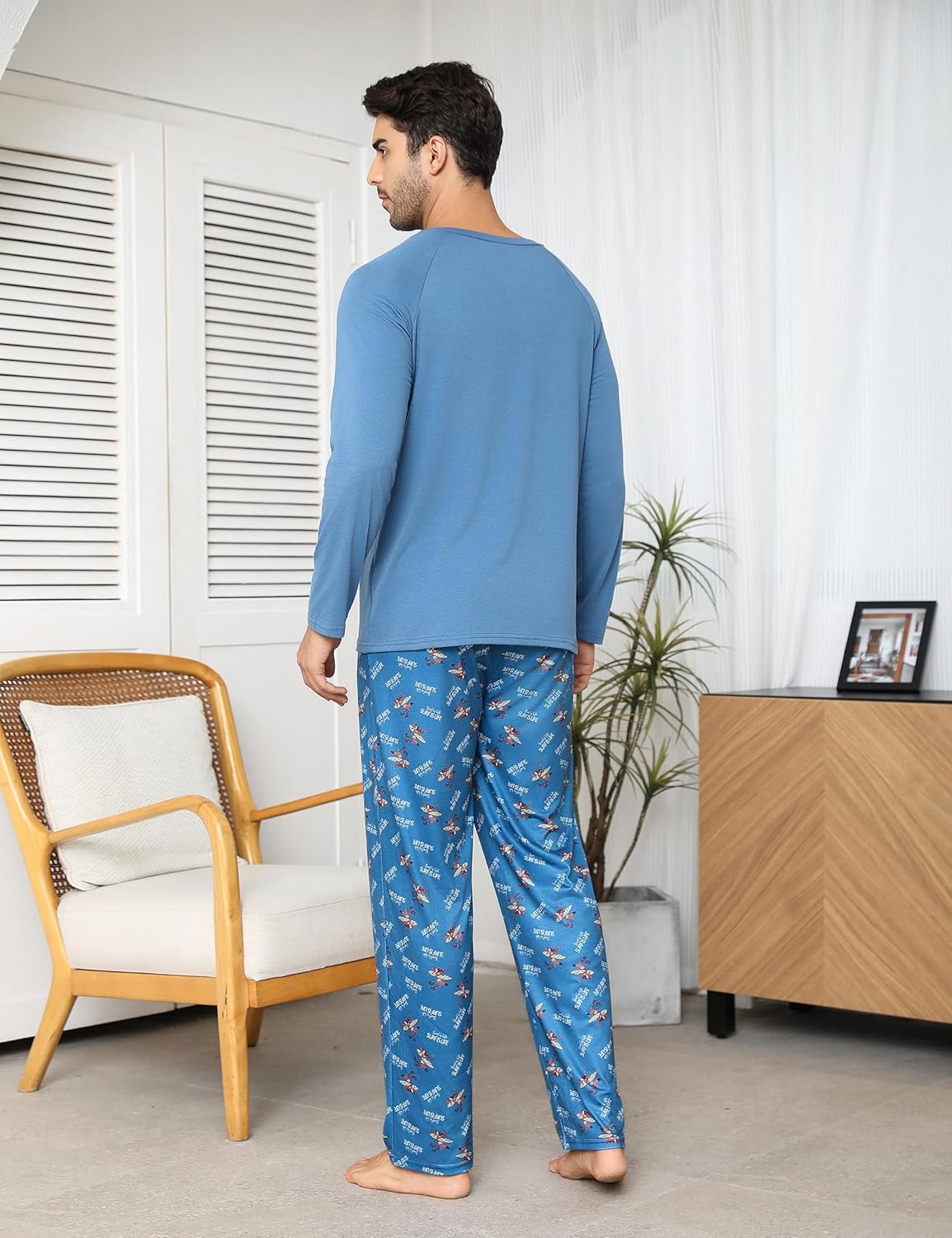 Thumbnail 2 de Jahetuul Pijama Hombre Invierno Algodón