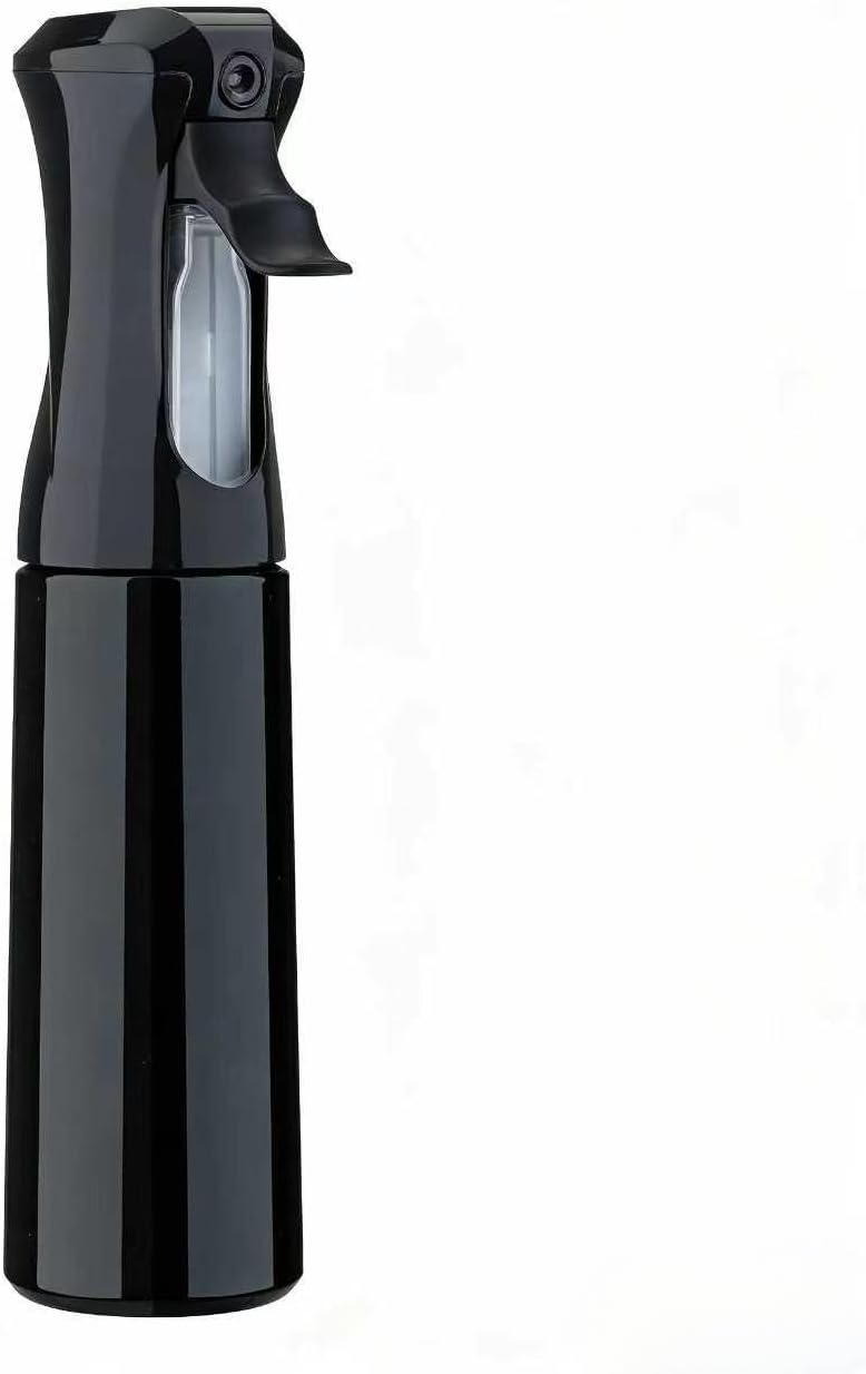 Detalle de ZHIYE Hair Spray Bottle: Continuous Water Mister with Fine All‑Angle Mist (5.4oz / 160ml, Black)