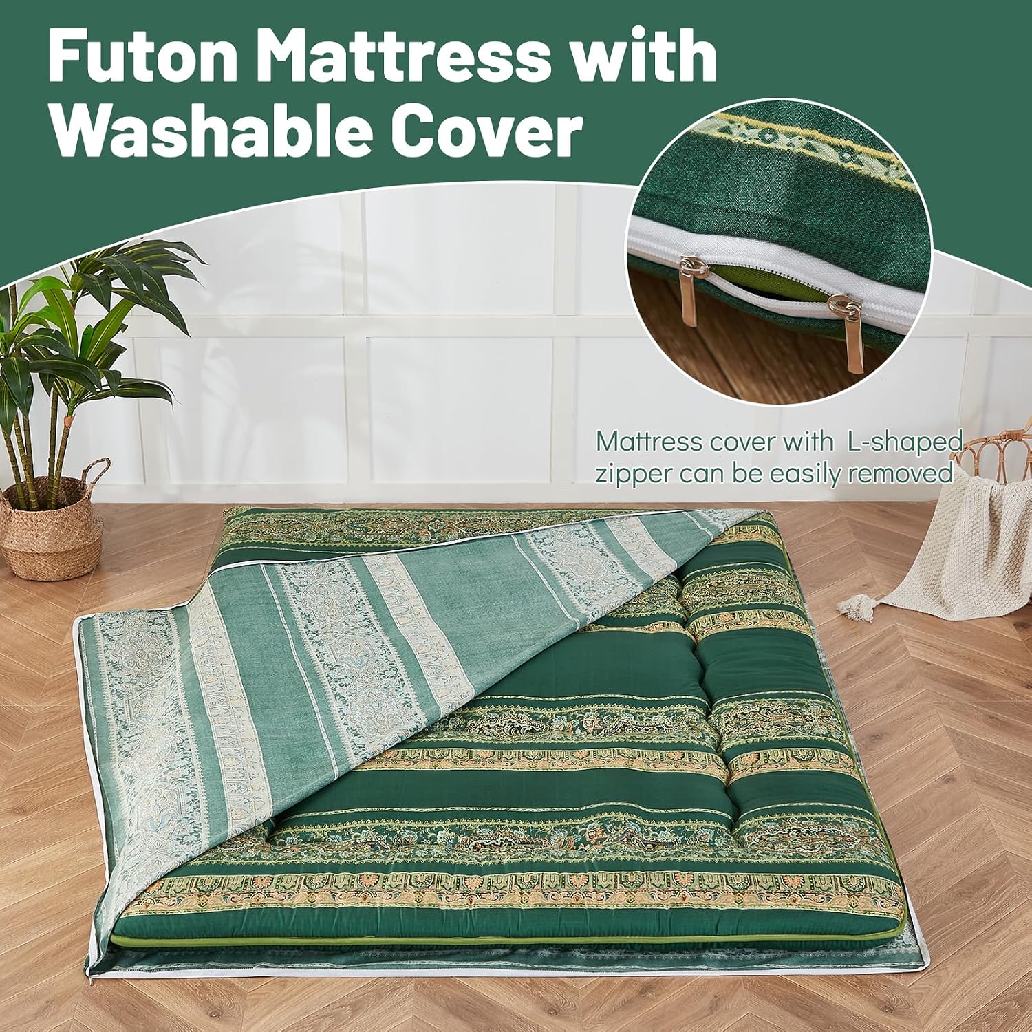 Thumbnail 3 de Zelladorra Japanese Floor Mattress Twin, Tatami Futon