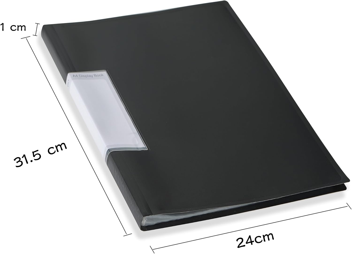 Detalle de FOSHISY 60-Pocket A4 Binder with Plastic Sleeves (Black, 60 Pockets, 6 Pack)