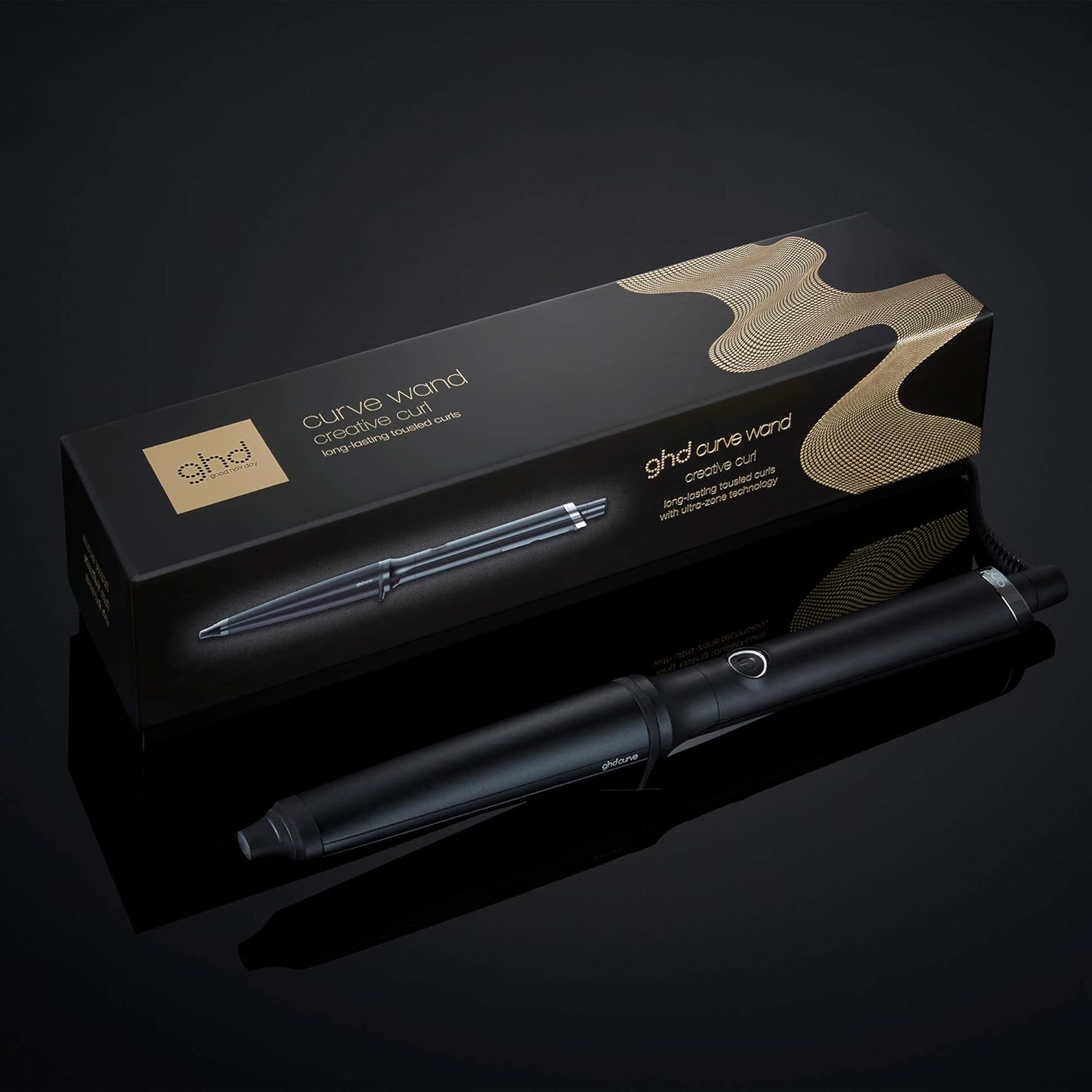 Detalle de ghd Curve Arricciacapelli Professionale in Nero – Onde durature per tutti i tipi di capelli