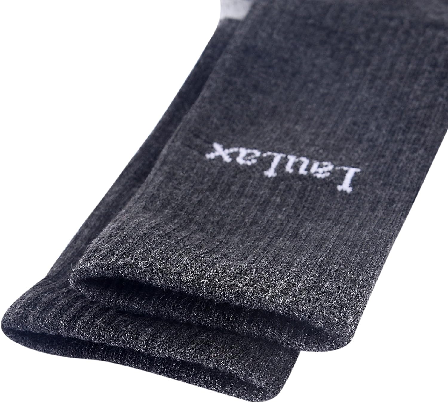 Detalle de Laulax 4 Pairs Ultra Comfortable Reinforced Seamless Toe Work Socks (Gift Box)