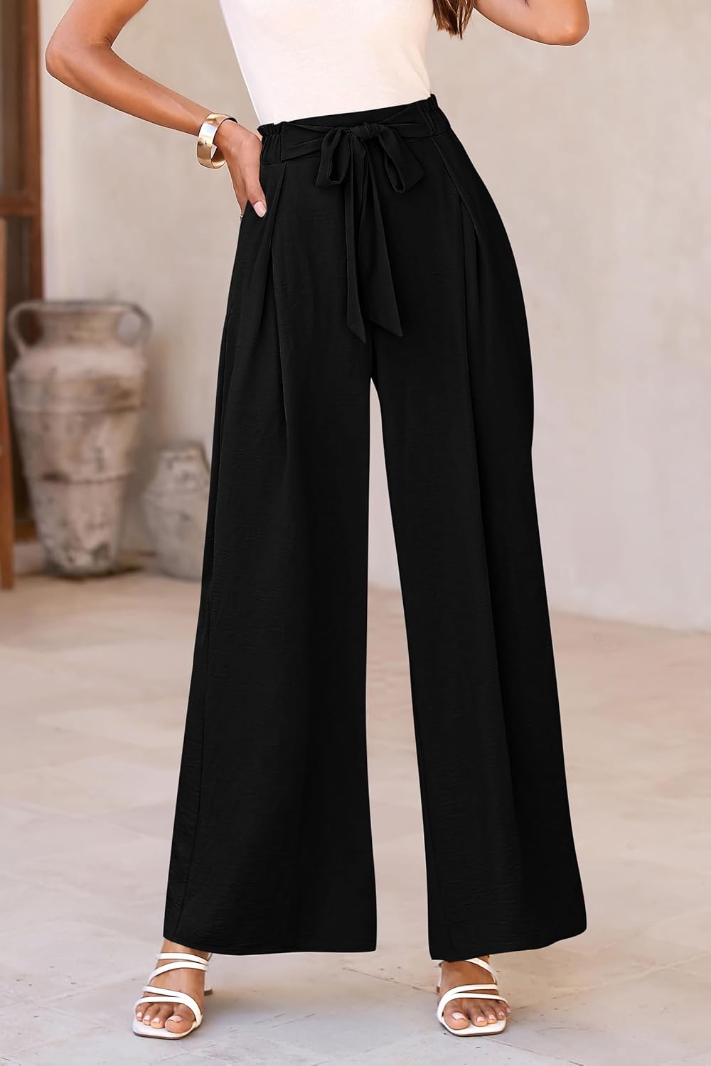 Thumbnail 6 de PRETTYGARDEN Women's Wide Leg Work Pants: High-Waisted Palazzo Trousers for Business Casual