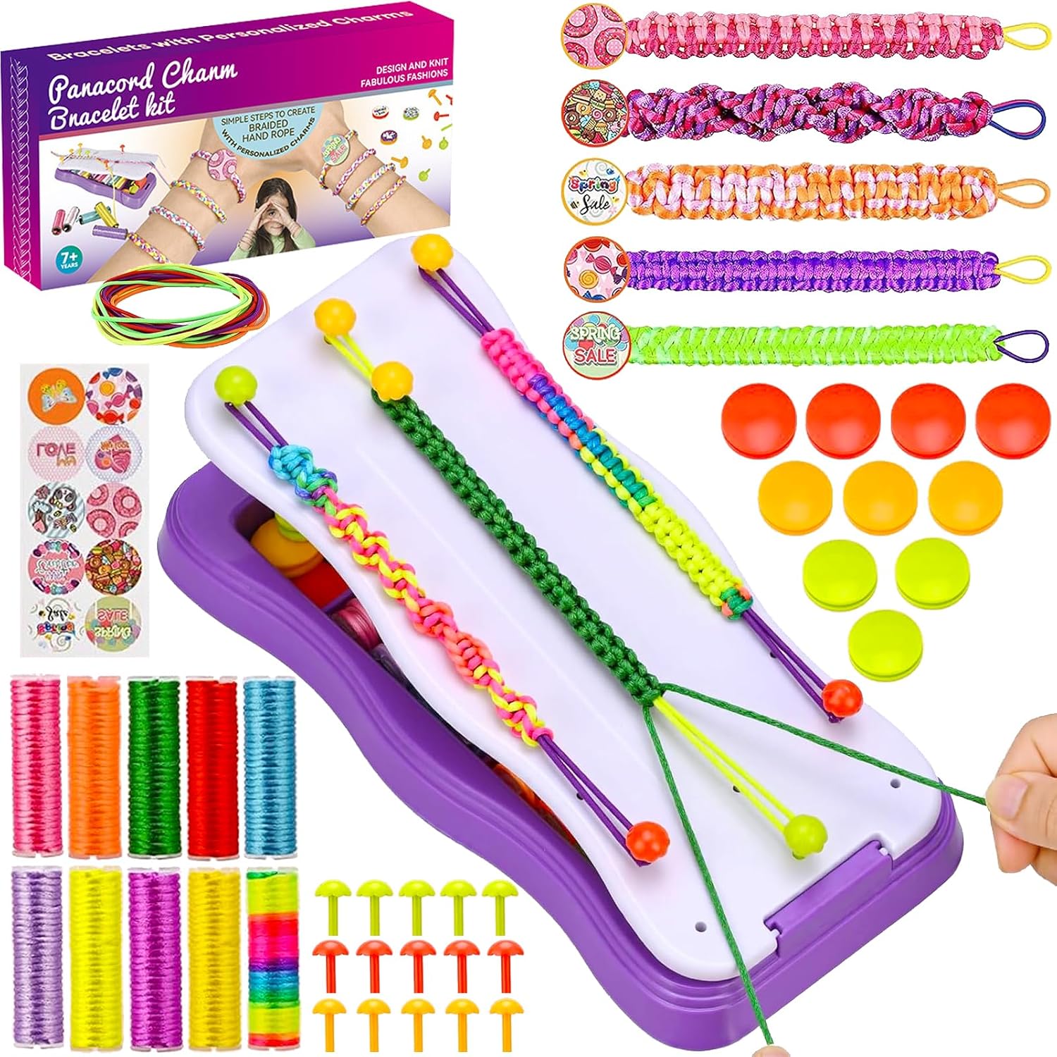 Detalle de Kit para hacer pulseras DIY 15 clavos