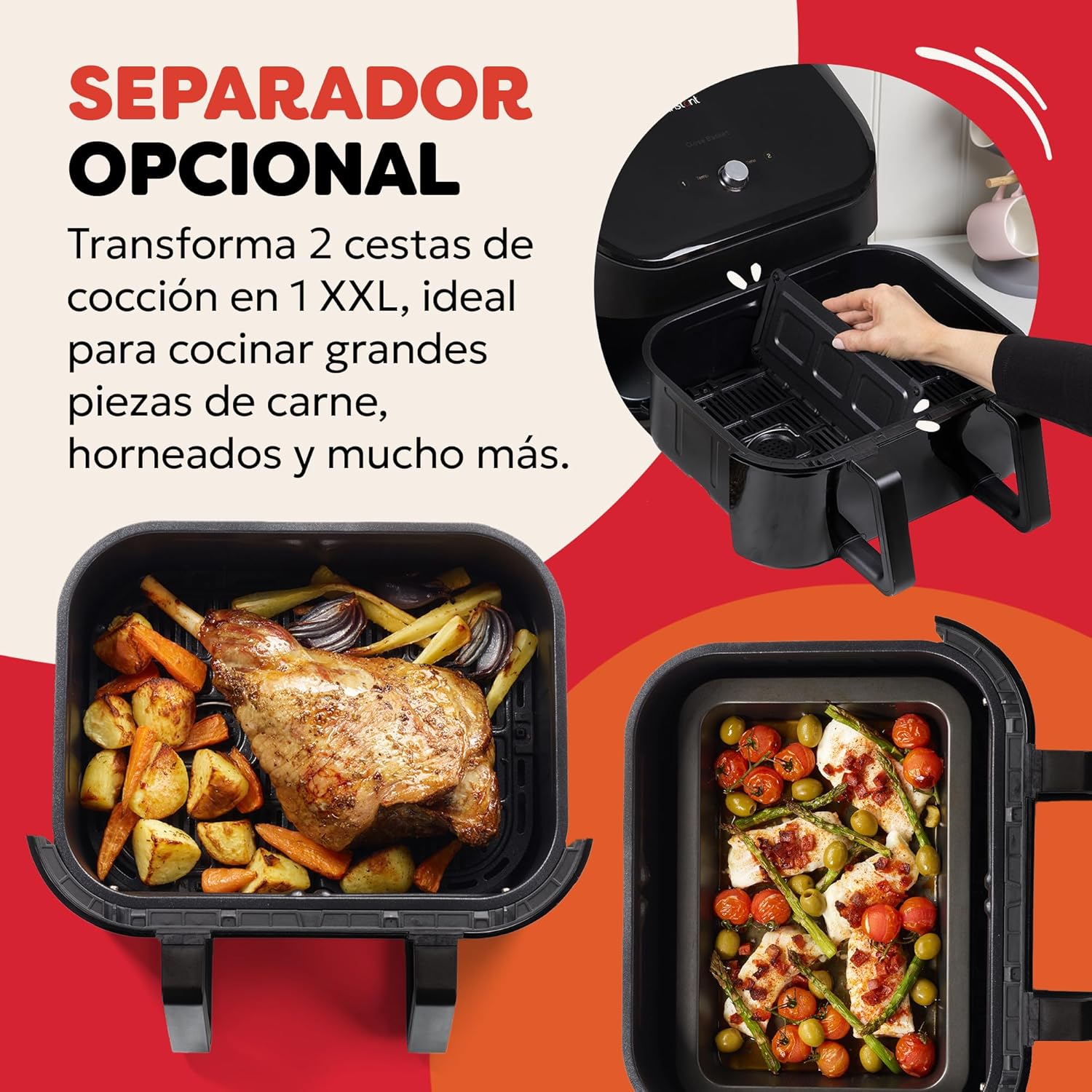 Thumbnail 2 de Instant Pot Versazone Dual Freidora de Aire 8,5 L Negra 🍟