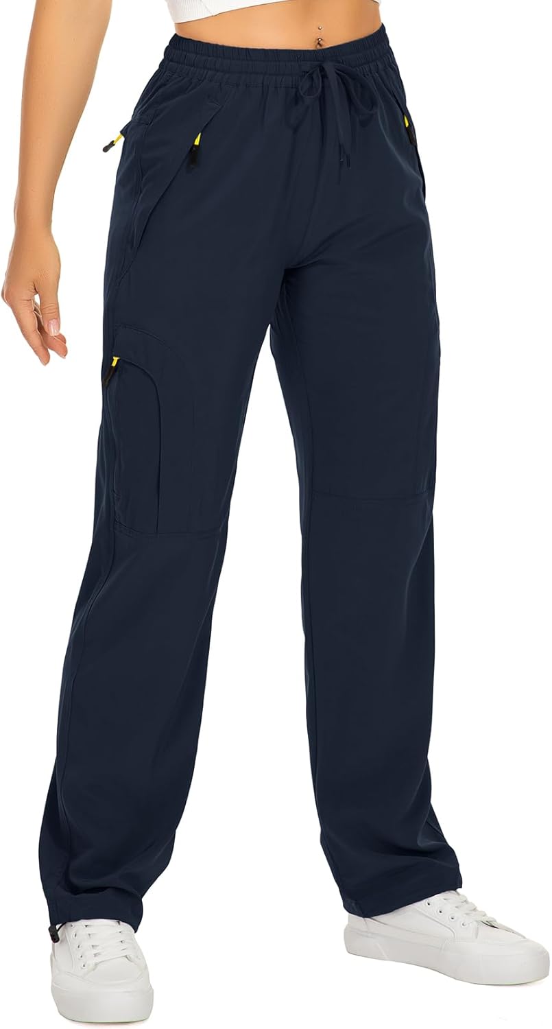 Detalle de mosingle Women's Walking Cargo Trousers: Lightweight, Quick-Dry Hiking Pants with UPF 50 and Practical Zip Pockets