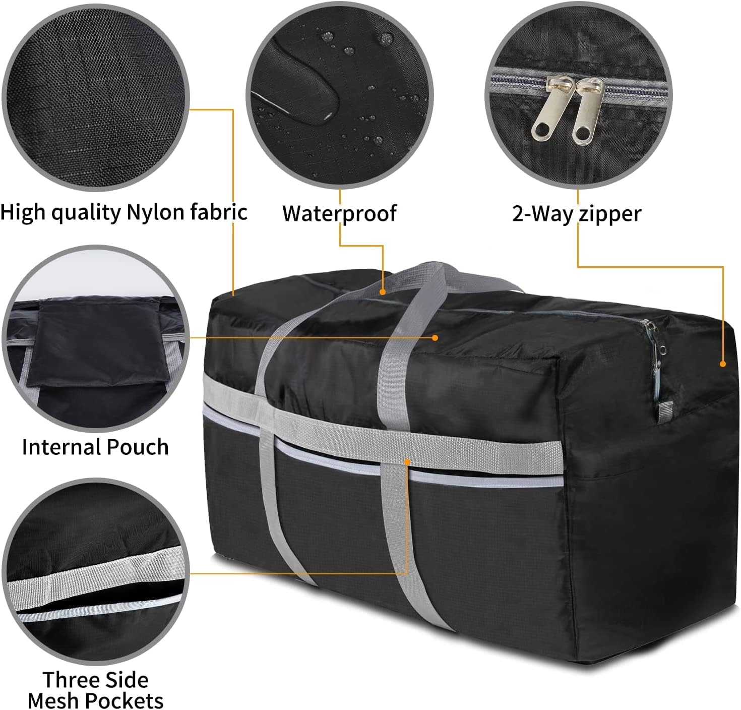 Thumbnail 2 de Foldable Travel Bag 96L by RedSeasons: Extra Large, Lightweight and Waterproof
