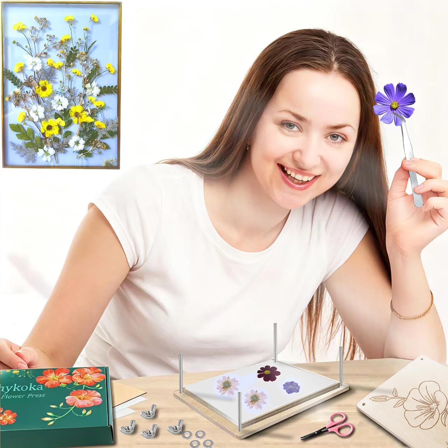 Thumbnail 1 de Rhykoka Professional Flower Press 8 Layers