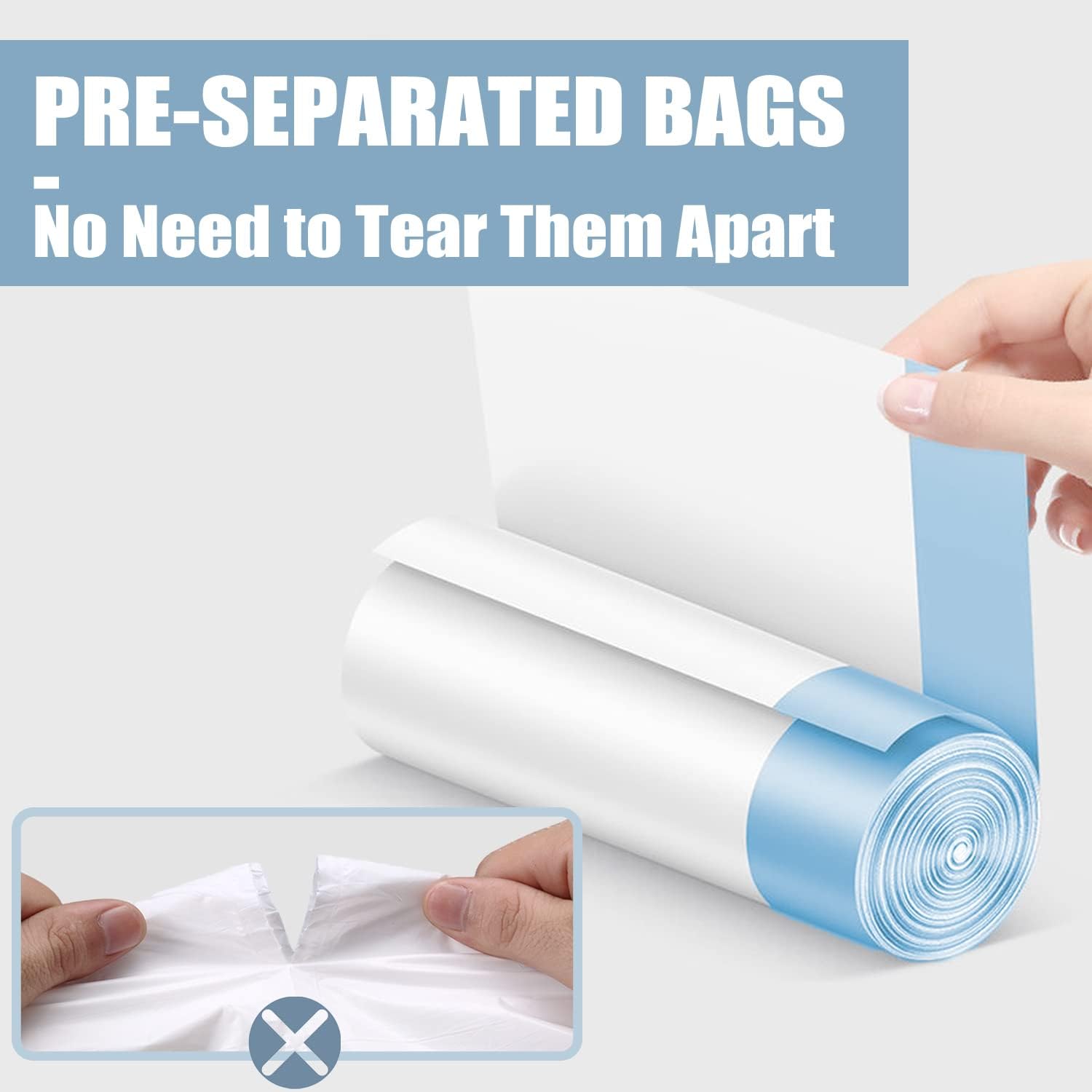 Thumbnail 2 de Small Trash Bags 4 Gallon with Drawstring (57 Count)