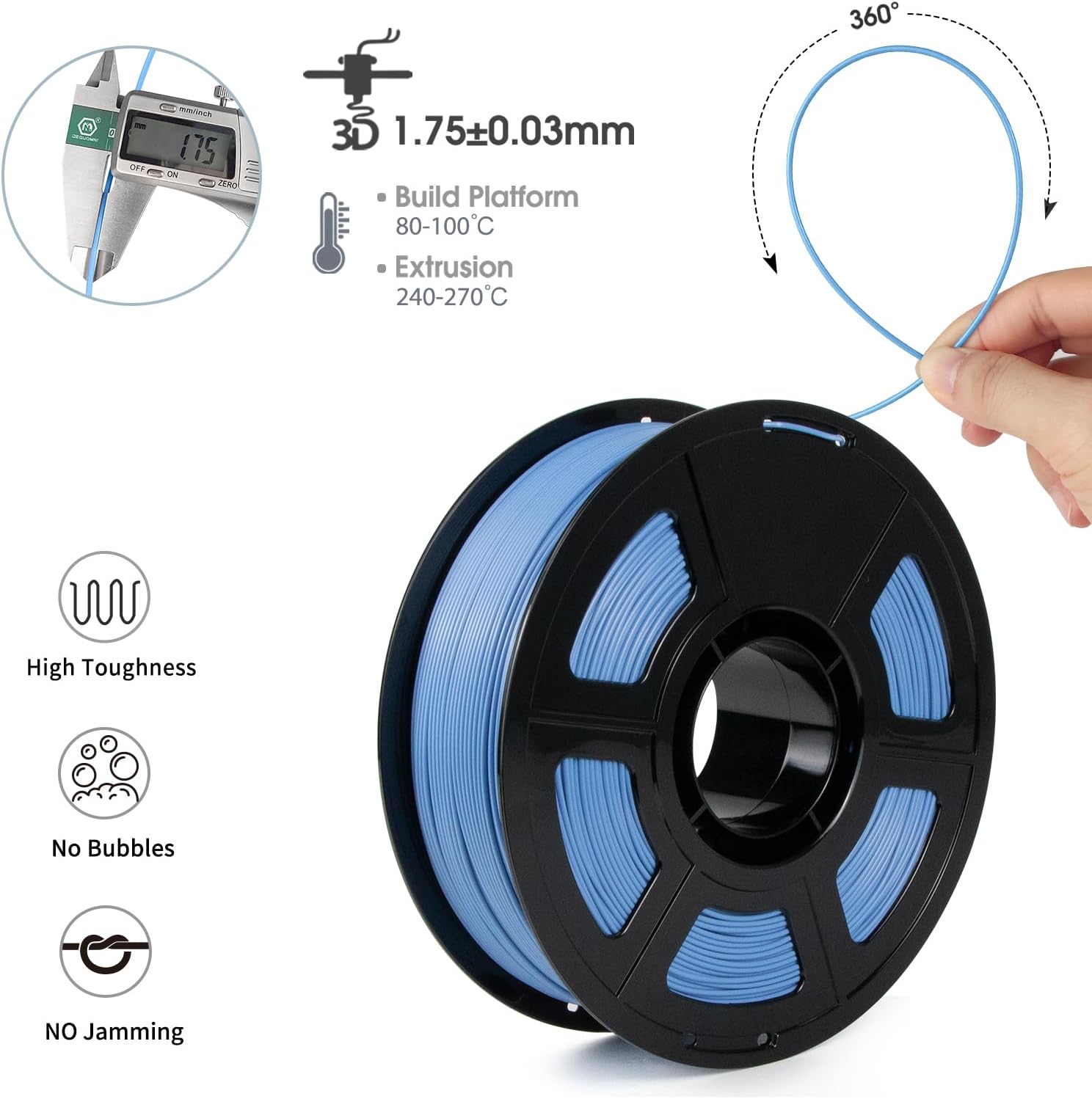 Detalle 2 de iSANMATE ASA Filament 1.75mm 1KG
