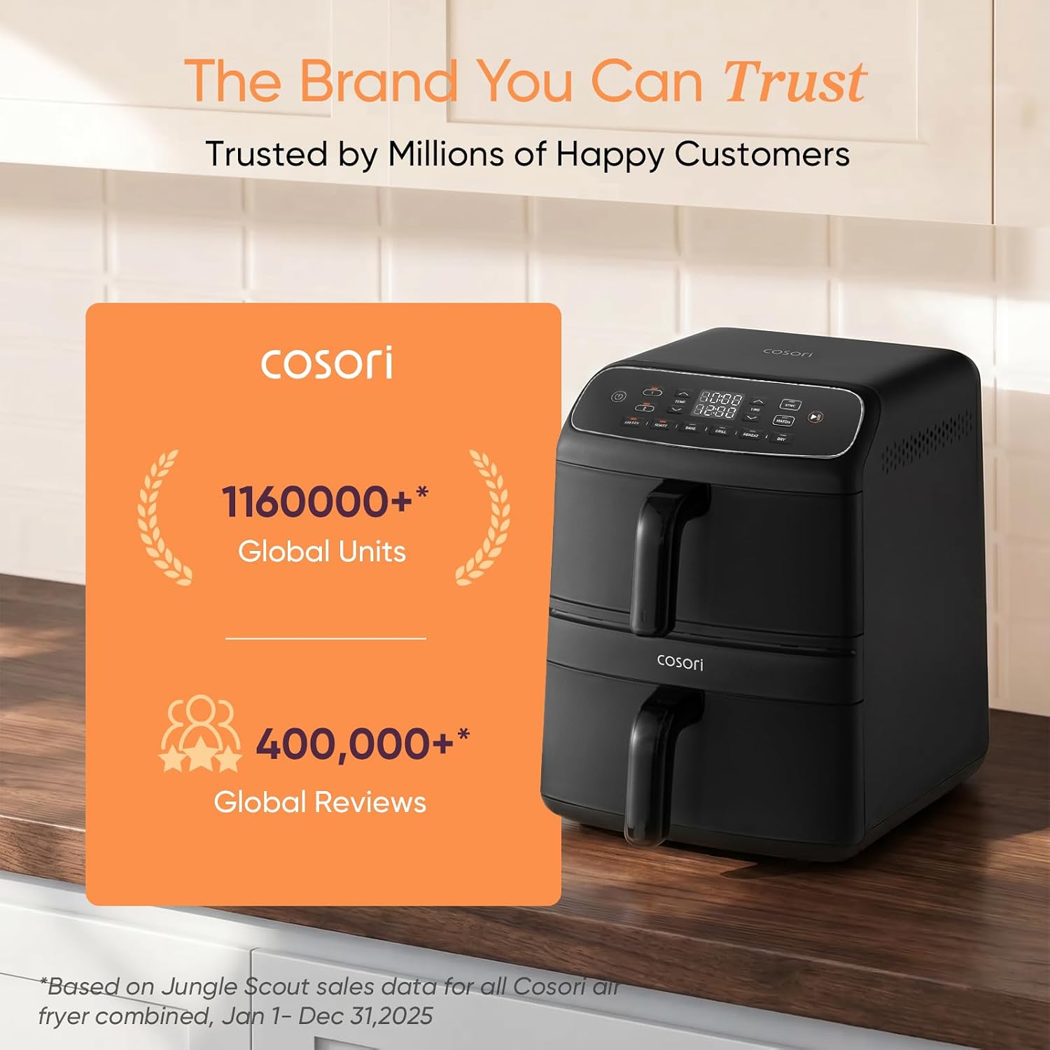 Detalle 2 de Cosori Air Fryer Turbo Tower Compact 8.6L