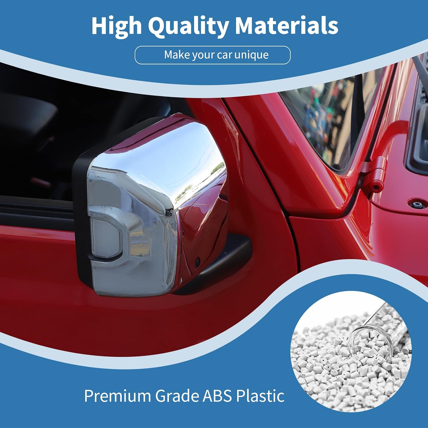 Detalle de PDKLIN Side Mirror Cap Covers ABS