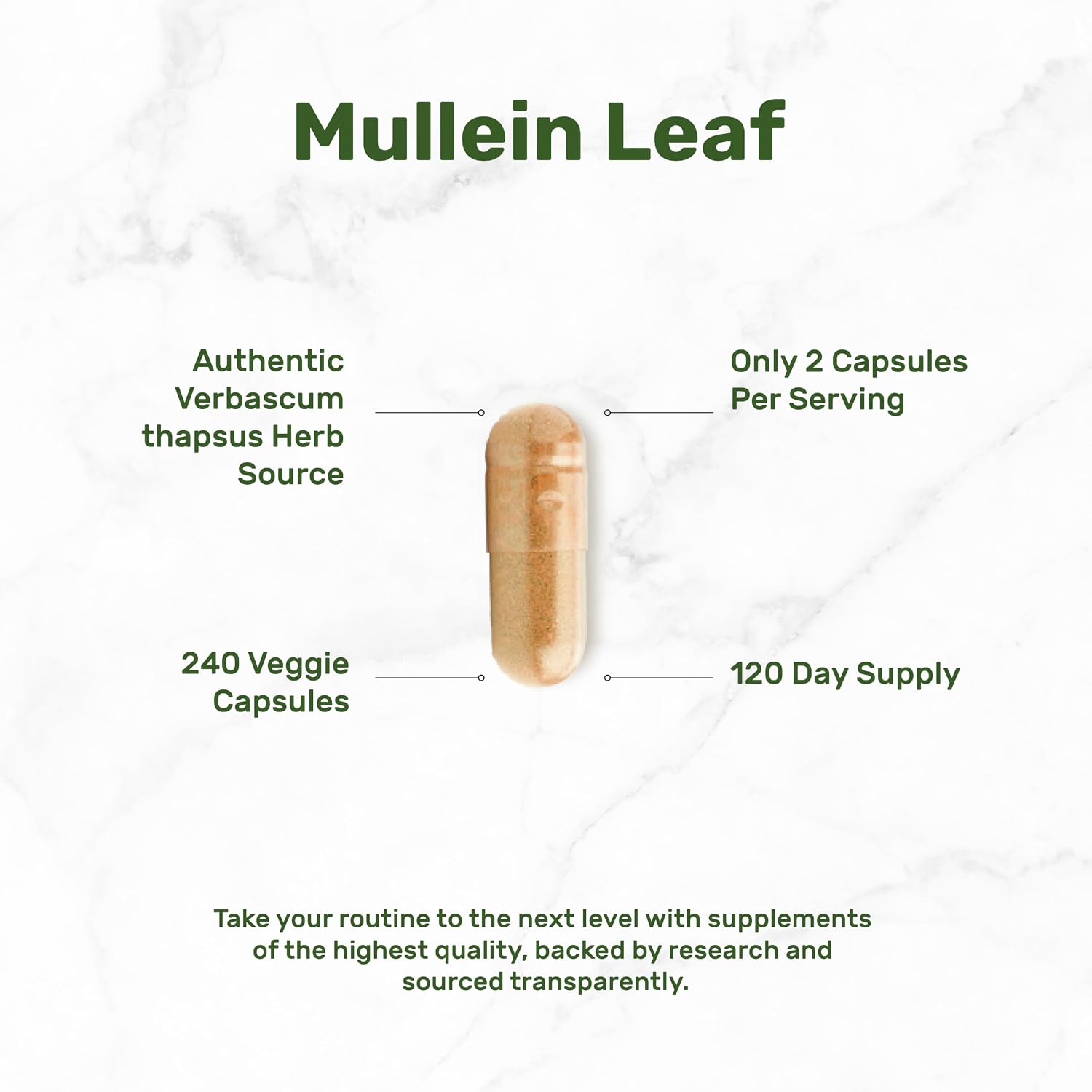 Detalle de DEAL SUPPLEMENT Mullein Supplement 240 Capsules
