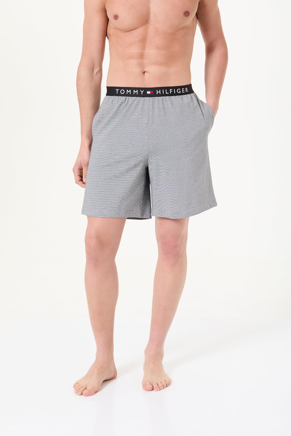 Detalle de Tommy Hilfiger SS Jersey Pj Set Mini Stripe UM0UM03846 Set Uomo