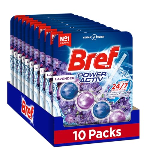 Detalle de Bref Power Activ Lavanda Cesta WC: higiene continua y aroma suave para un WC siempre limpio