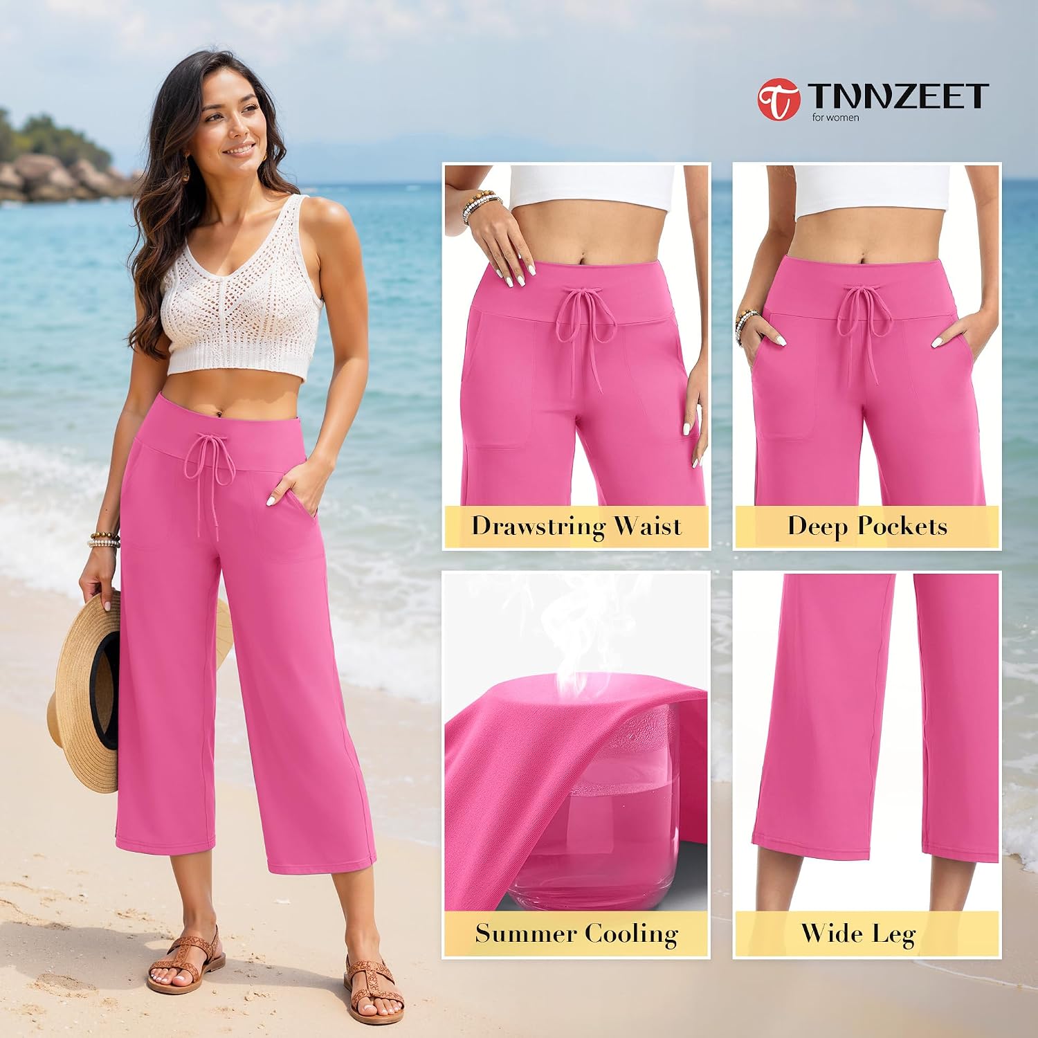 Detalle 1 de TNNZEET Wide-Leg Pants 3-Pack