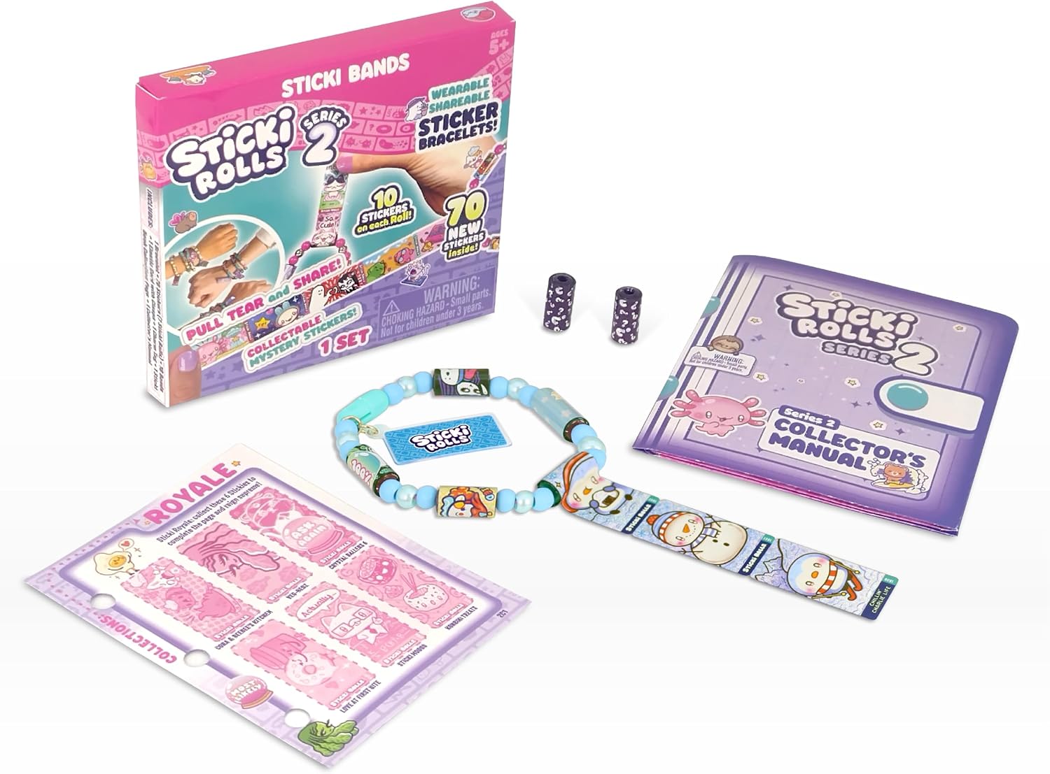 Detalle de STICKI ROLLS Sticki Bands 70 stickers 🎀