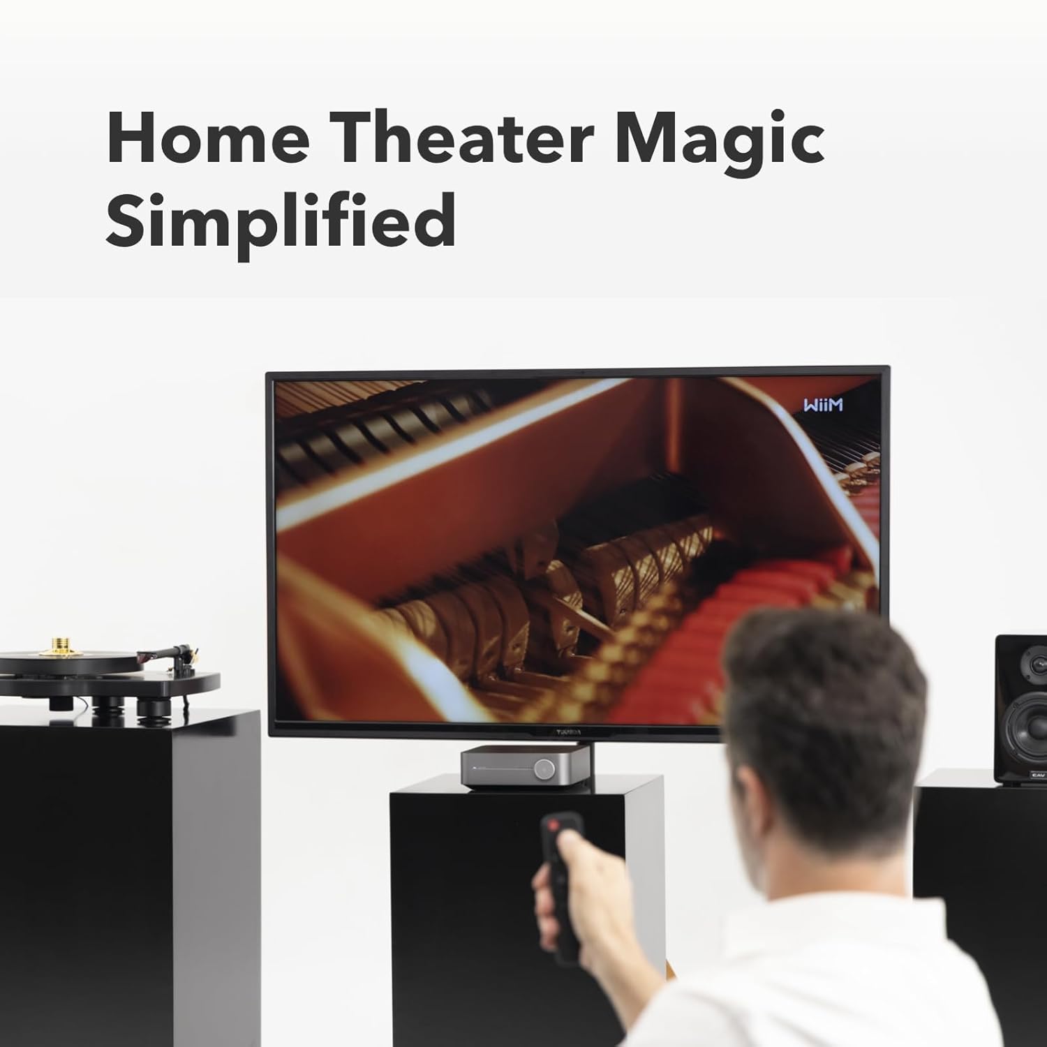 Thumbnail 4 de WiiM Amp Multiroom Streaming Amplifier (Space Gray) with AirPlay, Google Cast, Alexa & HDMI ARC
