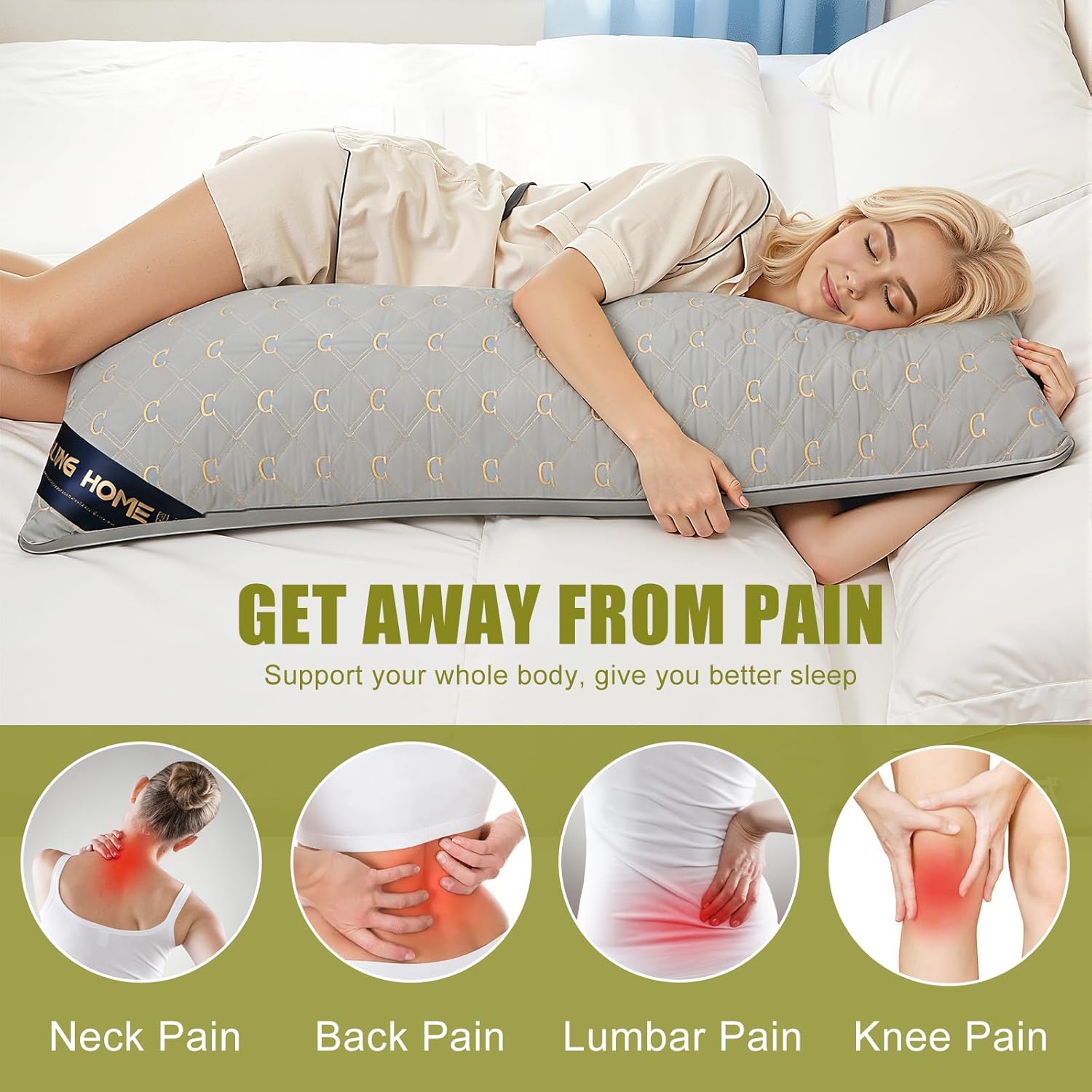 Detalle 1 de Chilling Home Full Body Pillow 54x21