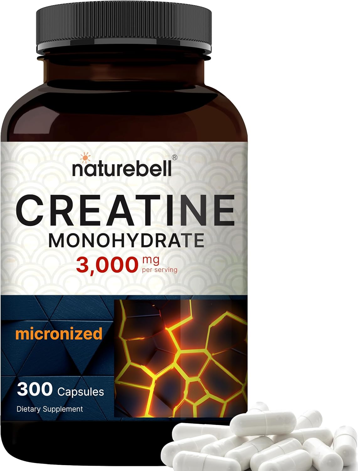 Detalle de NatureBell Creatine Capsules 3,000mg