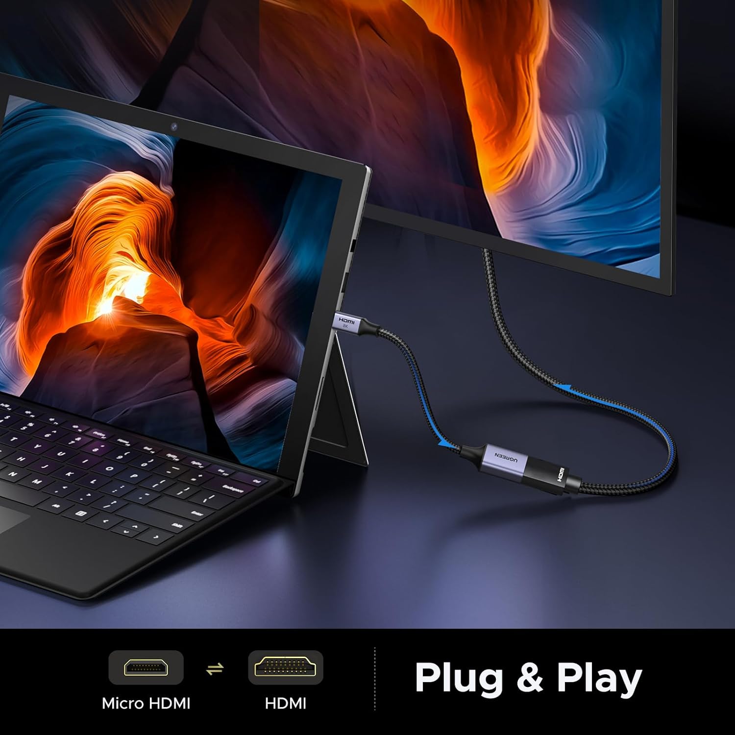 Thumbnail 5 de UGREEN Adattatore Micro HDMI a HDMI 2.1 8K