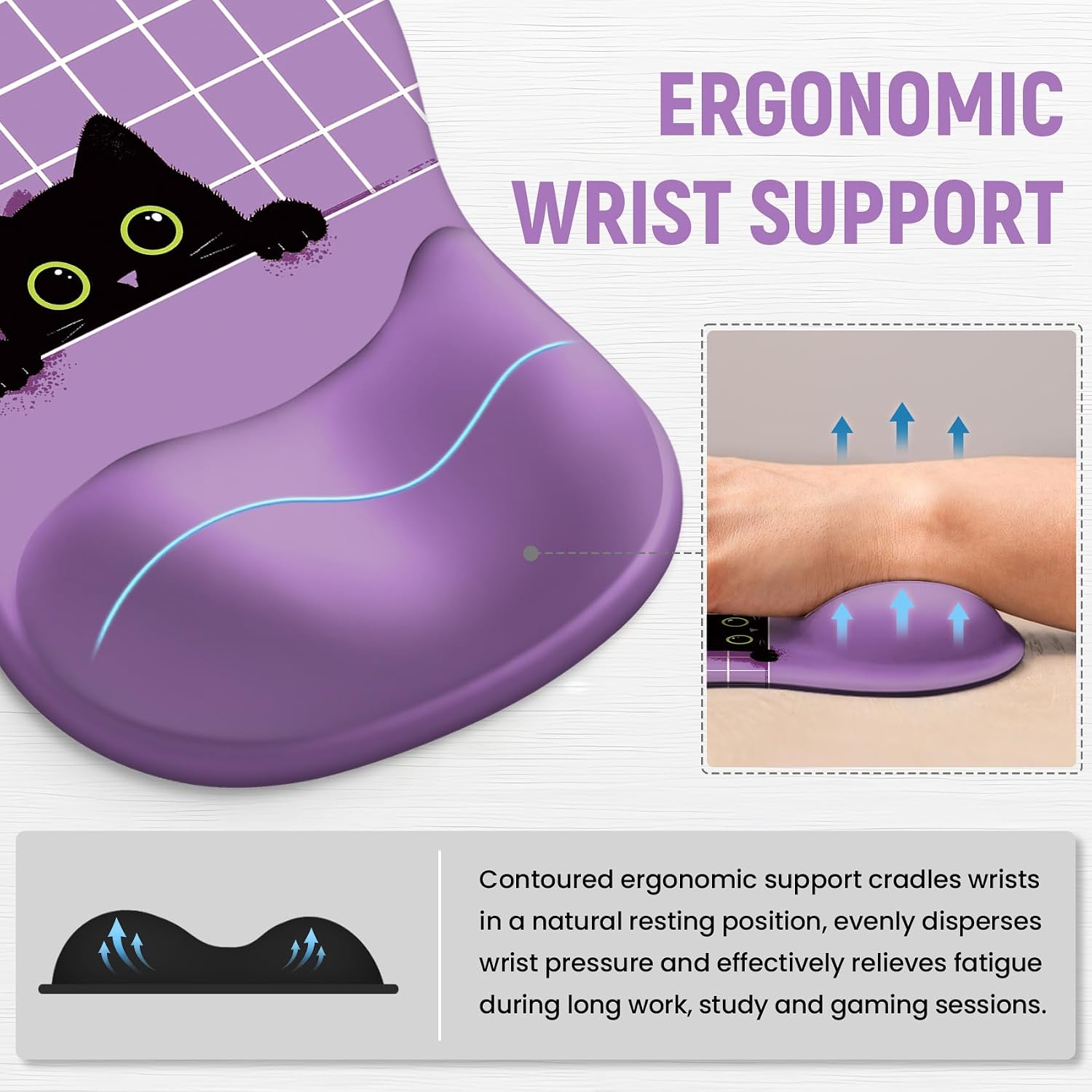 Detalle 2 de ZapDesk Ergonomic Mouse Pad, 10.2 x 7.6 in