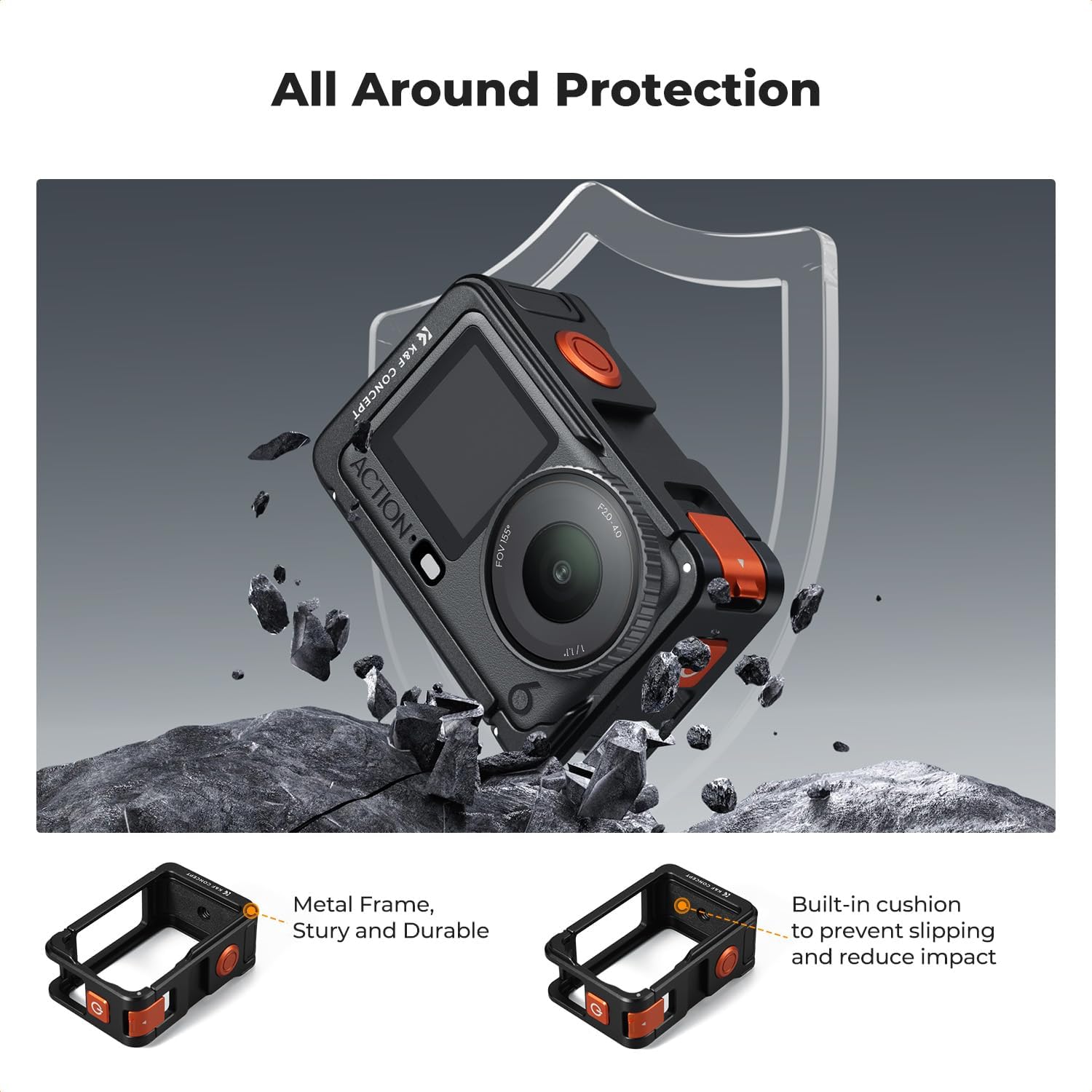 Thumbnail 6 de K&F CONCEPT Alloy Cage for Osmo Action 6