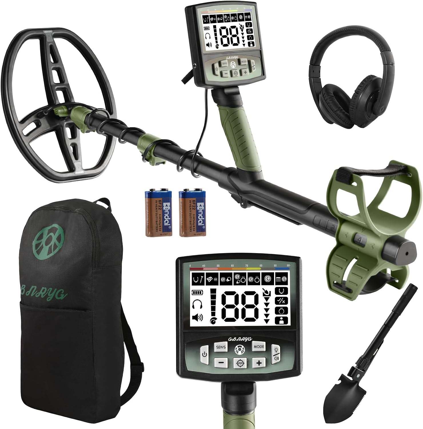 Gbnryg Metal Detector with 12-inch Coil