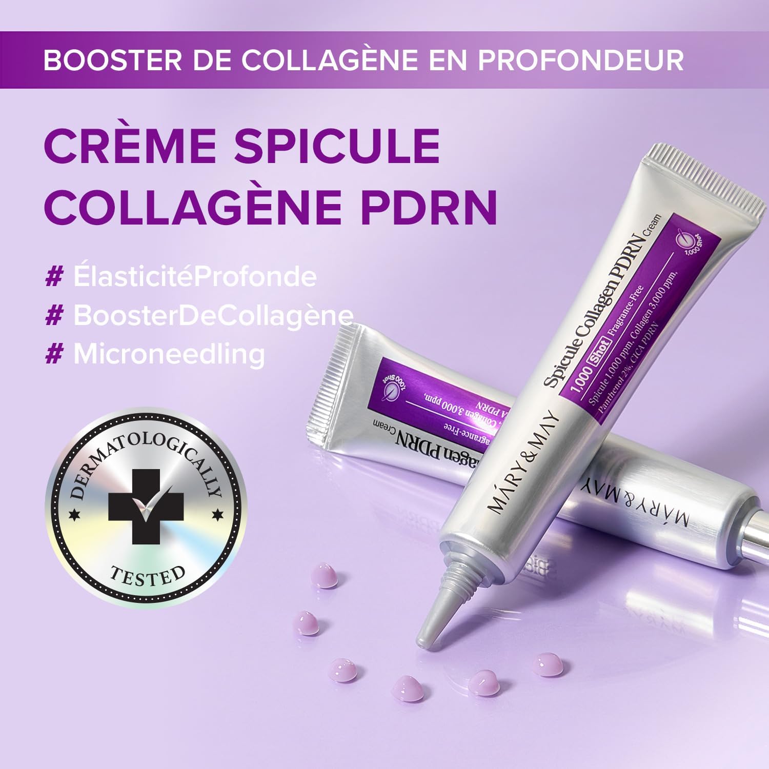 Thumbnail 1 de Mary&May Crème Spicule Collagène PDRN – Hydratante visage aux spicules marins et collagène français