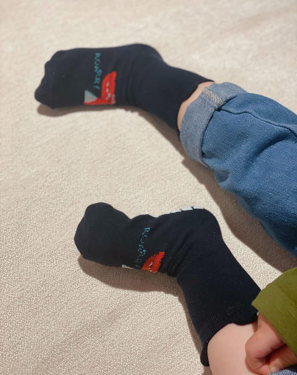 Detalle de FedMois 5er Pack Baby Kleinkinder ABS rutschfeste Sneaker Socken mit Tiermotiven aus Baumwolle