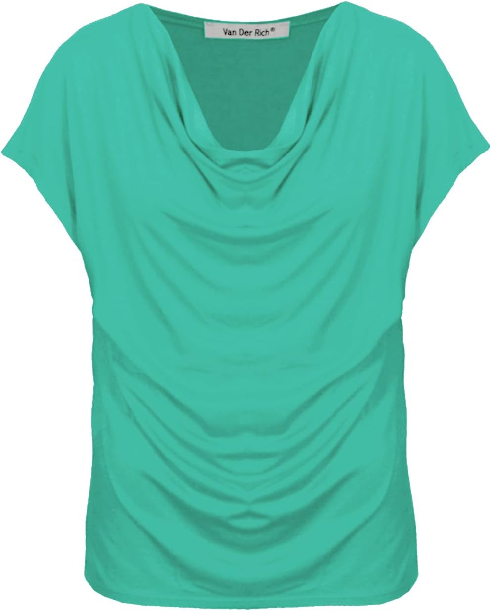 Thumbnail 6 de Van Der Rich Damen T-Shirt Bluse mit Wasserfallkragen
