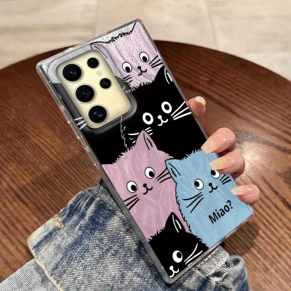 Thumbnail 3 de Tedyhulle Hülle für Samsung Galaxy S25 Ultra – dünne Hard-Case Hülle mit Katzendesign